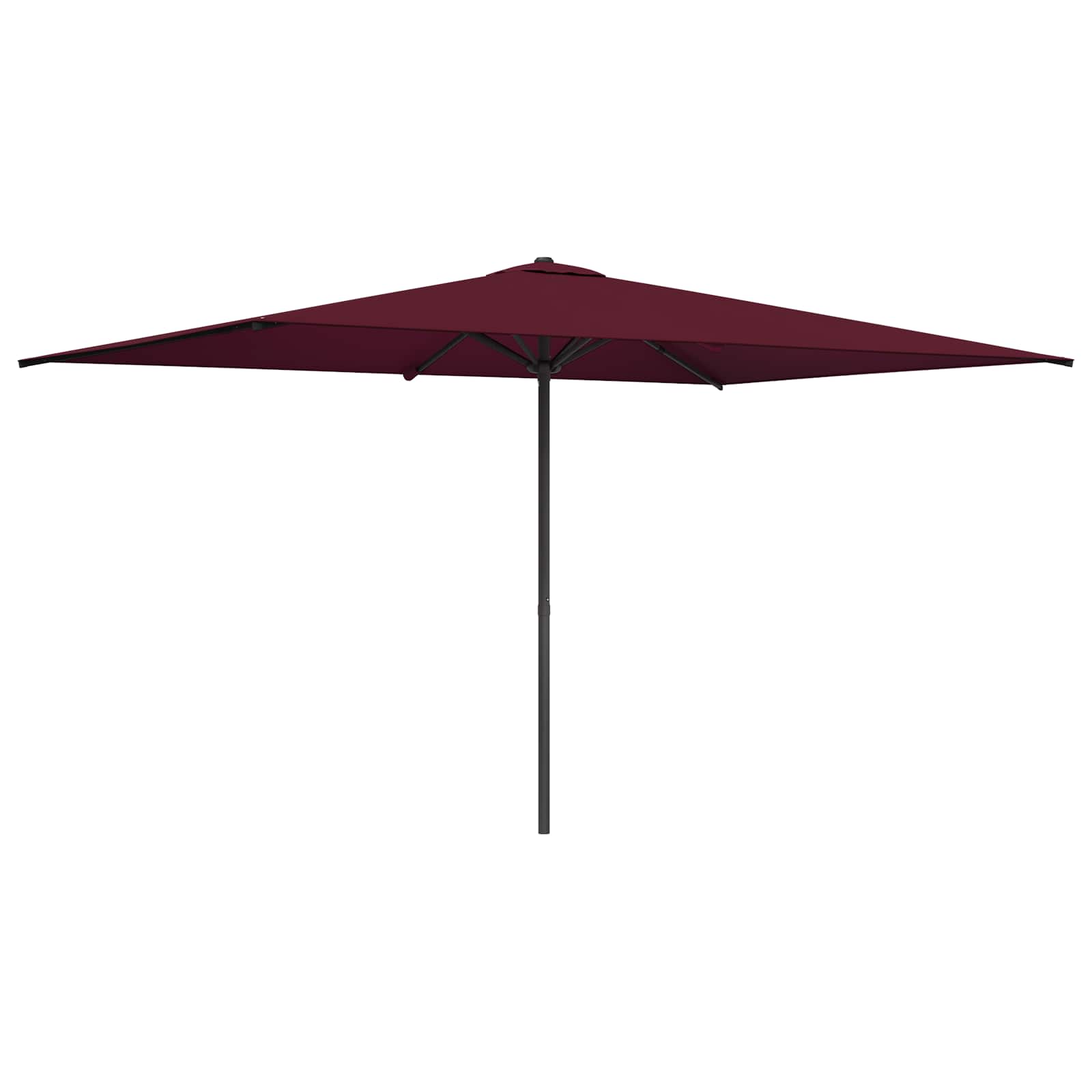 Aedapara Ristkülik 2 x 3 m Polüester Bordeaux punane