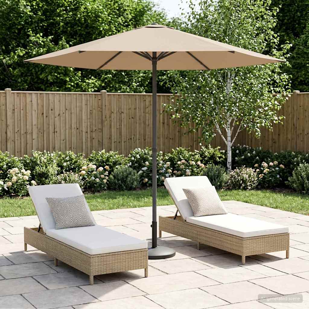 Aedapara Ristkülik 2,3 x 2,3 m Polüester Pruunikashall