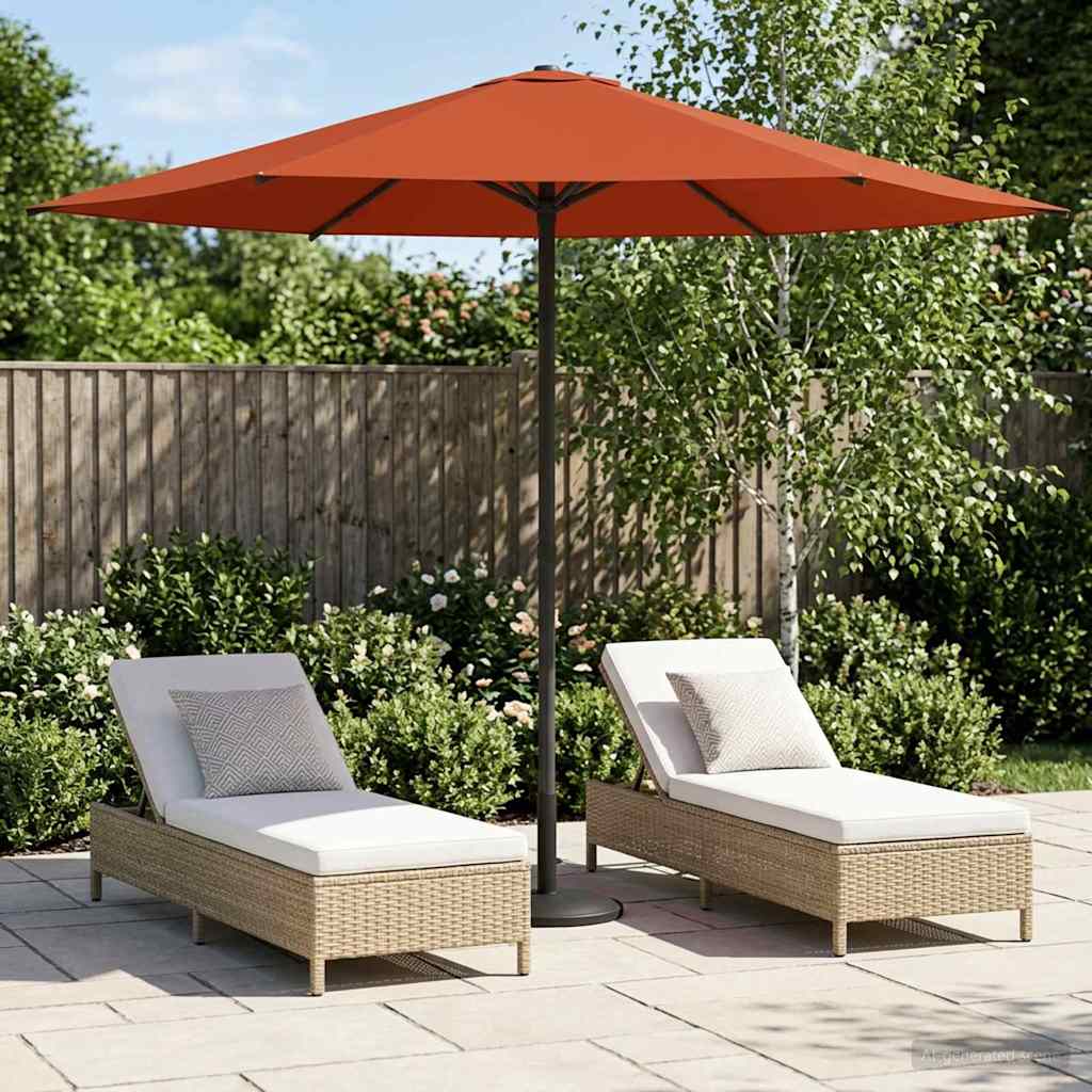 Aedapara Ristkülik 2,3 x 2,3 m Polüester Terrakota