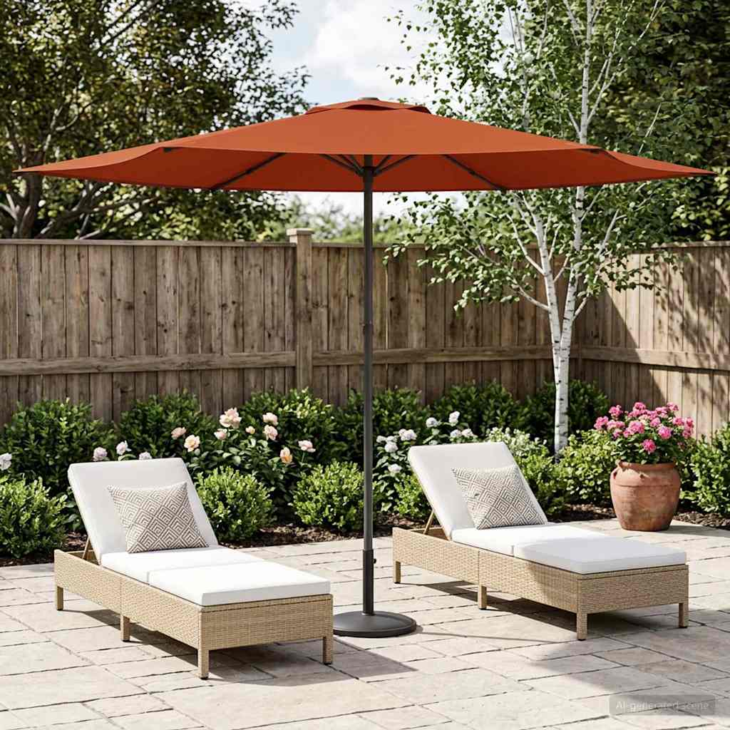 Aedapara Ristkülik 3 x 3 m Polüester Terrakota
