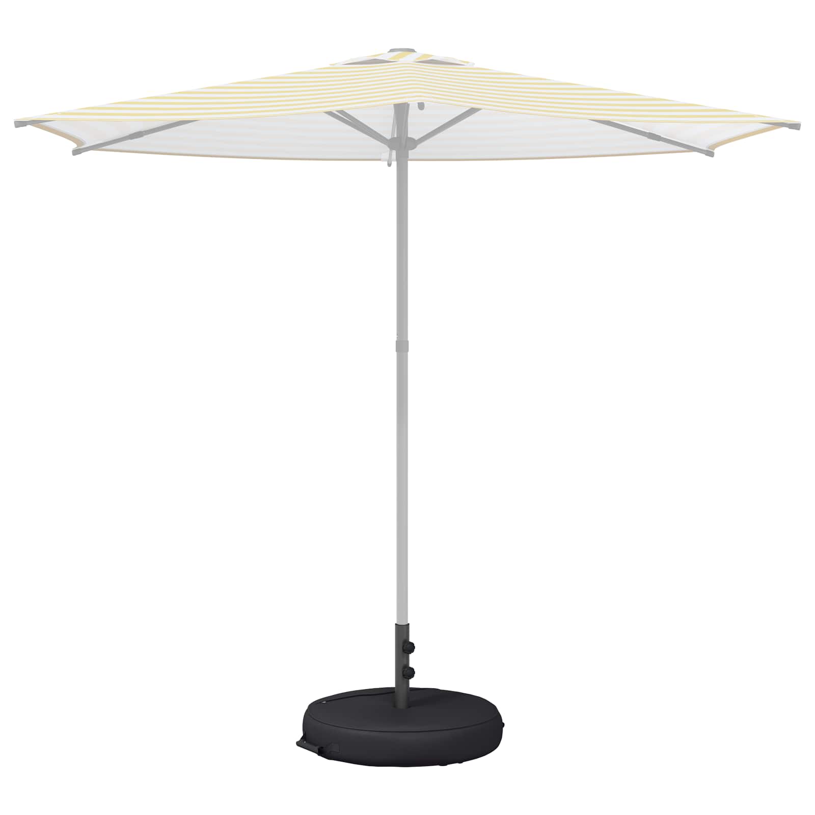 Patio vihmavarju alus 60 x 60 cm Teras Must