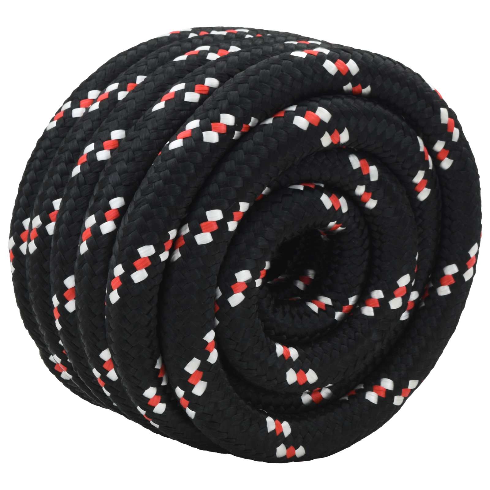 Paadi köis 4 mm 25 m Must ja punane