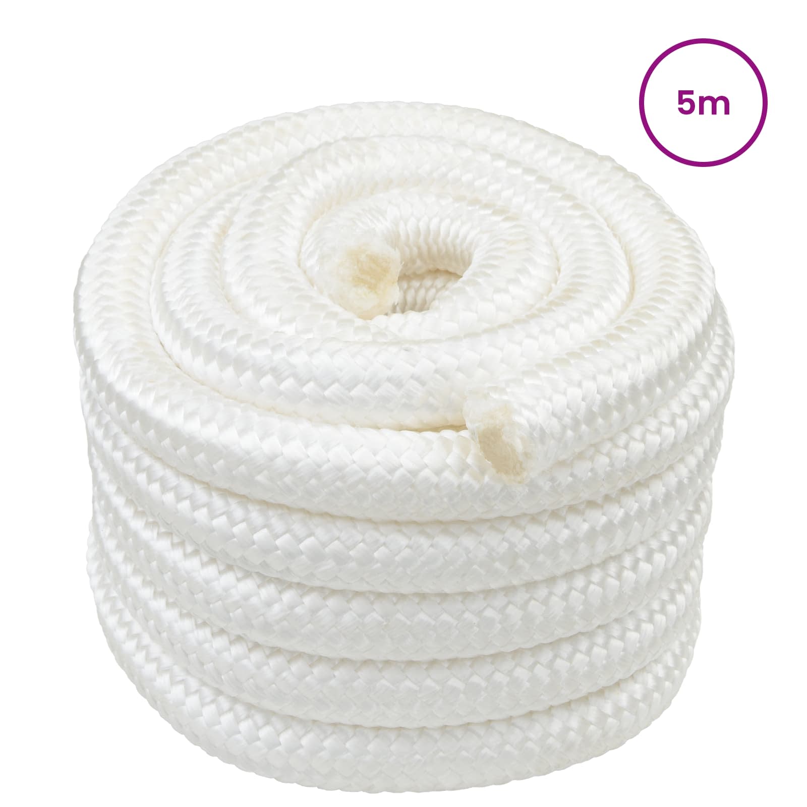 Paadi köis 60 mm 5 m Valge polypropylène