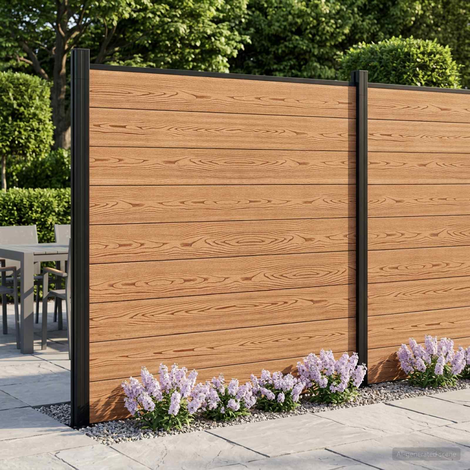 Aia komplekt 175 x 186 cm WPC ja Alumiinium Pruun