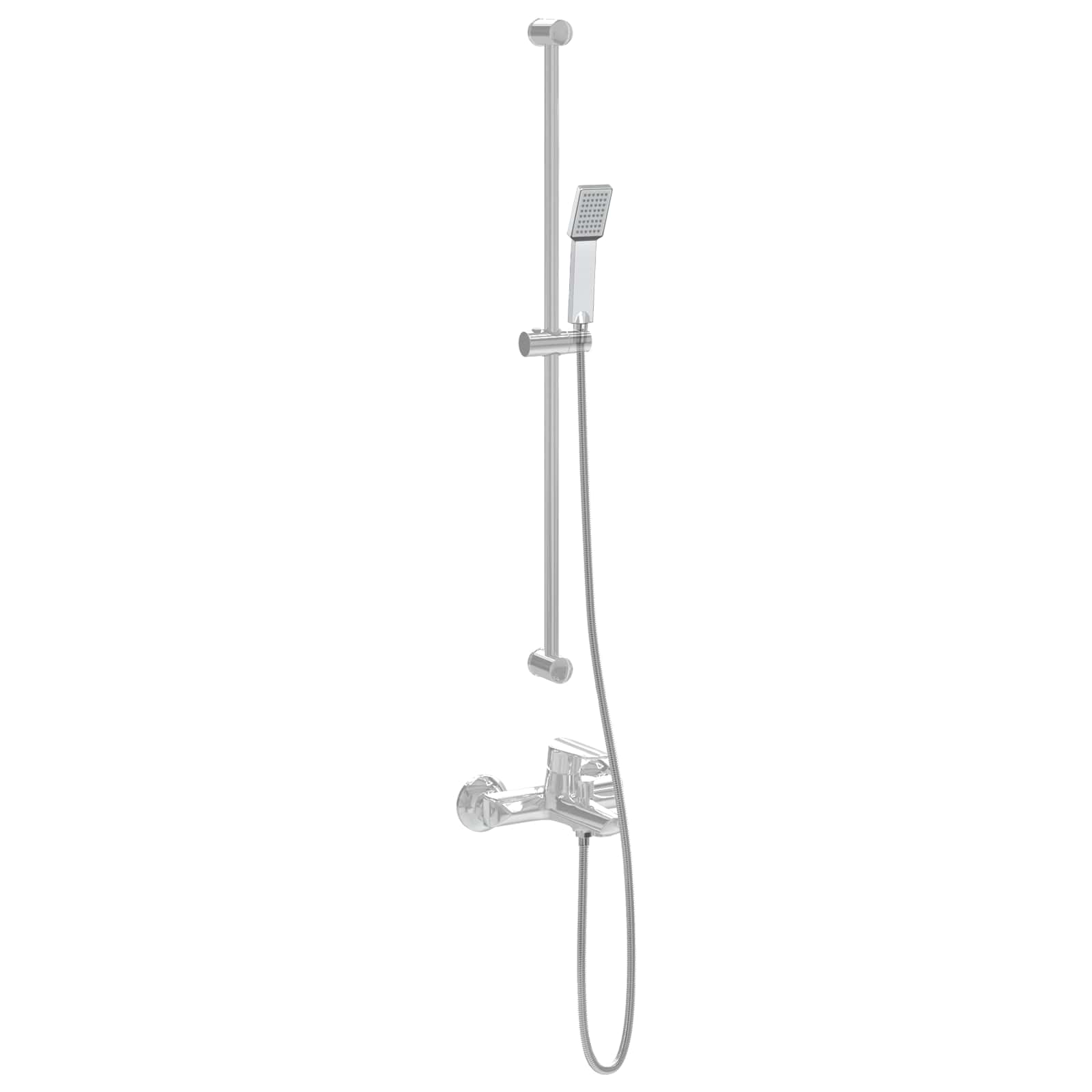 Dušipea Komplekt Kroom 150 cm Roostevaba teras