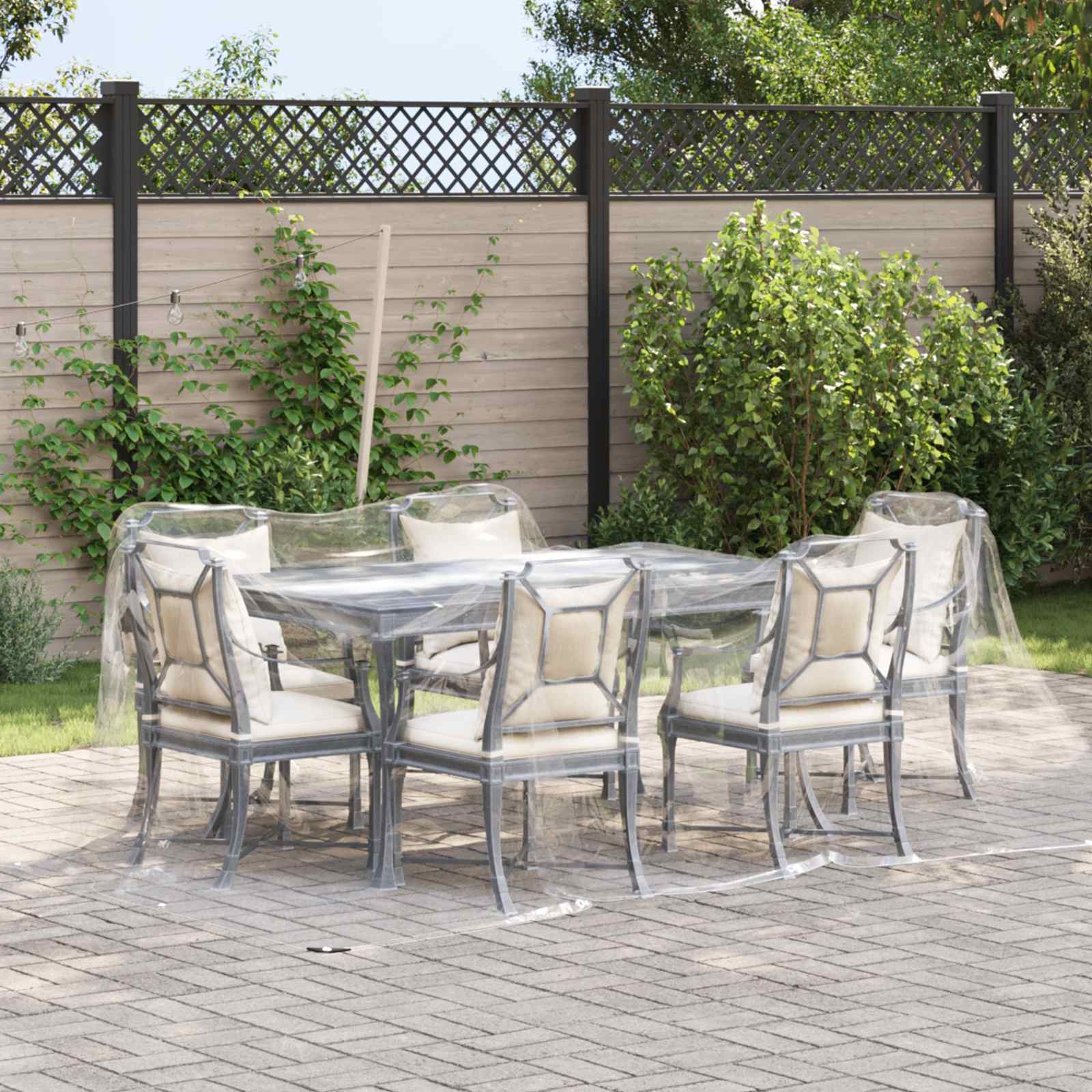 Taimede kate 3 x 4 m PVC Läbipaistev