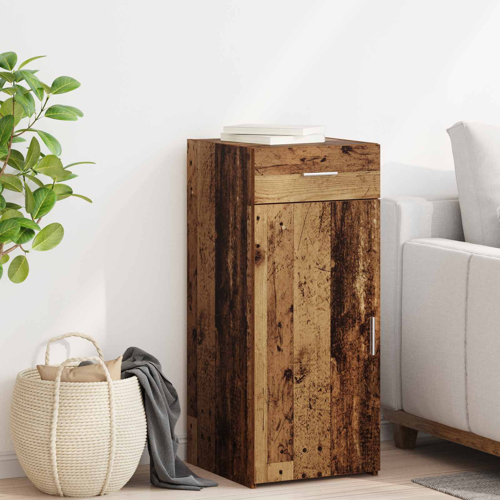 Hoiukapp sahtliga Vana puit 40 x 42,5 x 93 cm Töödeldud puit