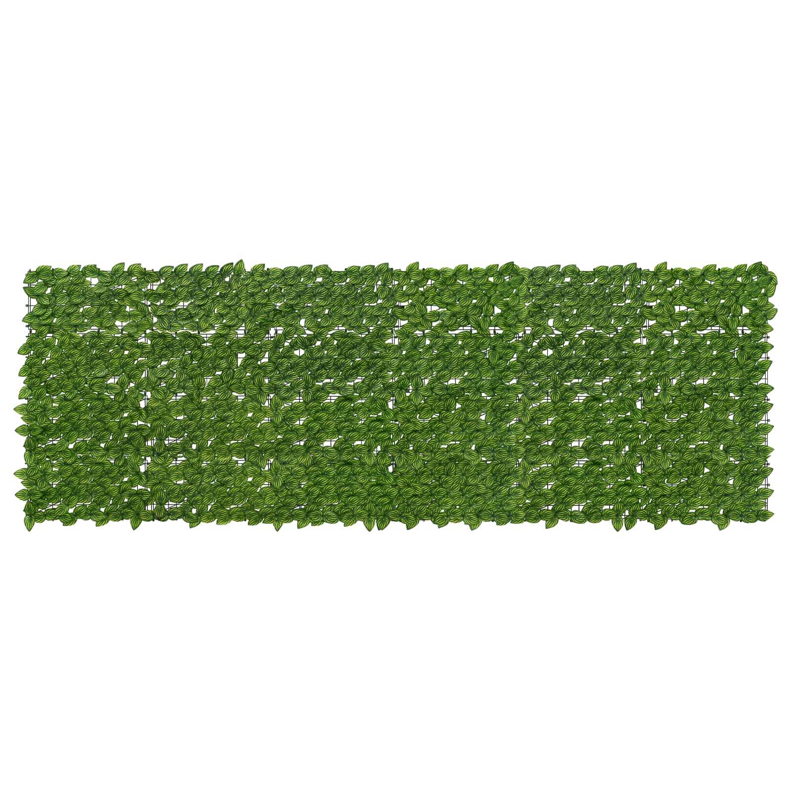 Rõdu ekraan lehtedega Roheline ja Kollane 300 x 100 cm