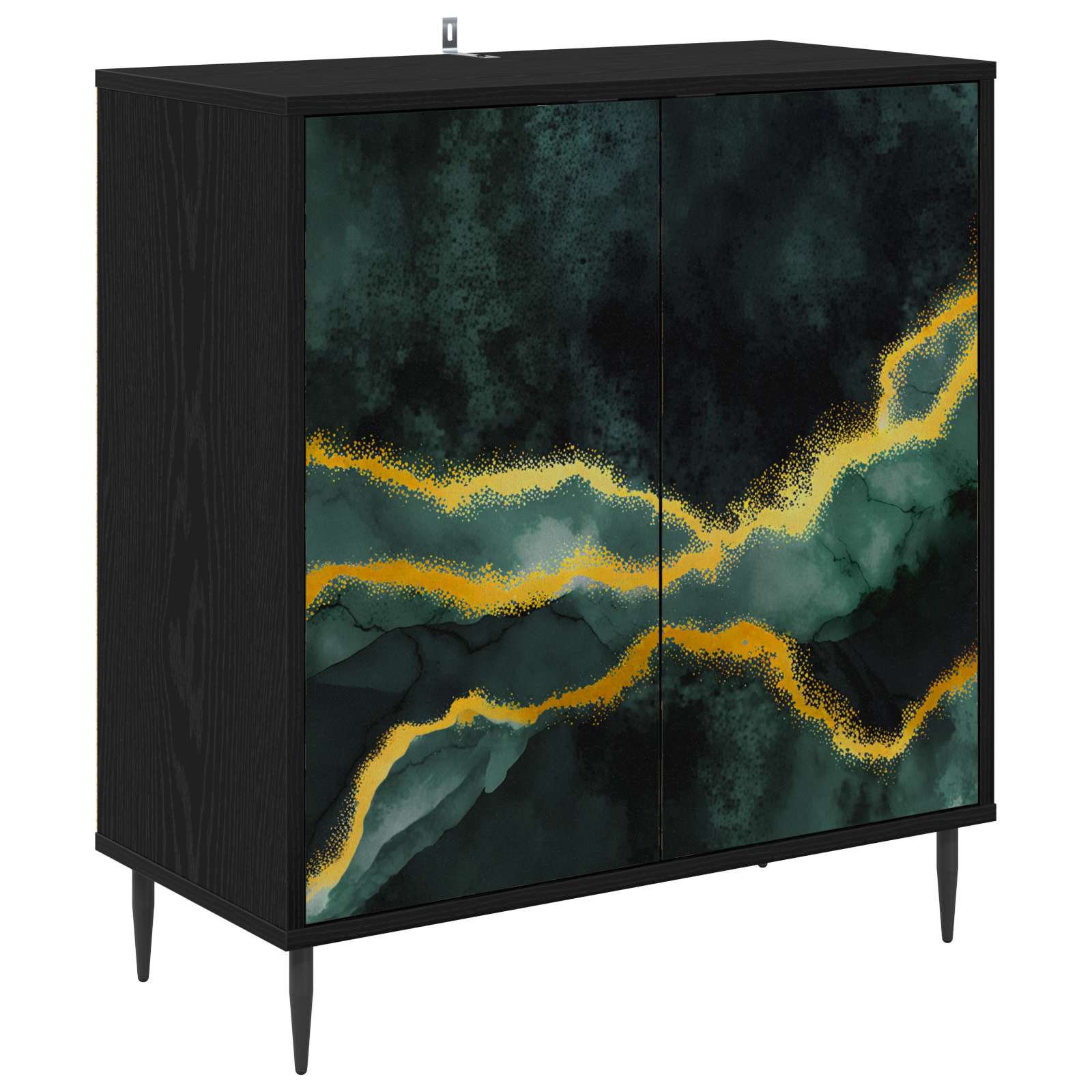 Kõide WIJHE Must tamm 69 x 33 x 76 cm Tehispuit