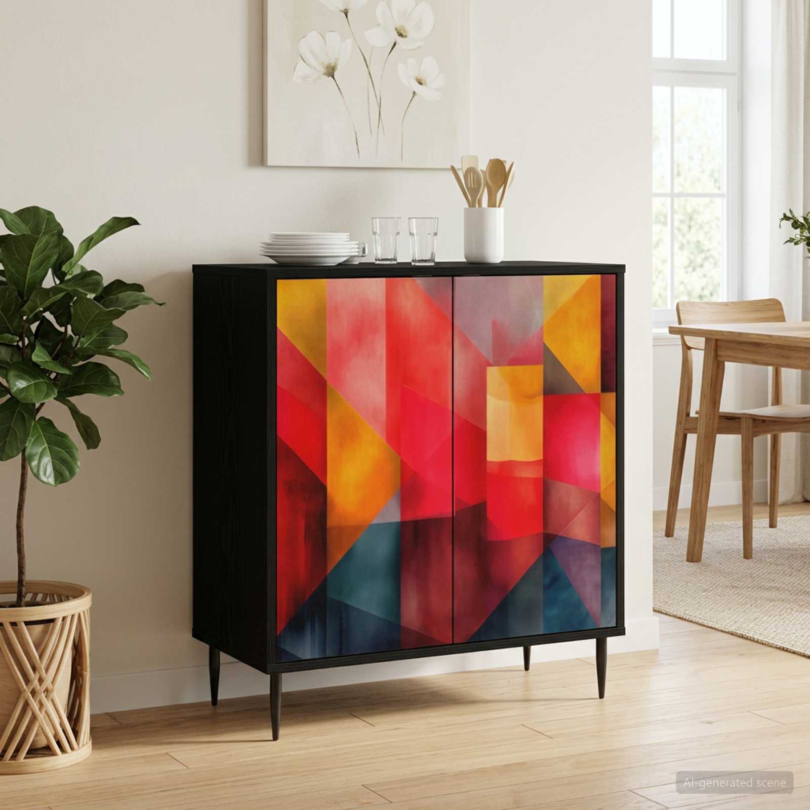 Kõide HEESCH Must tamm 69 x 33 x 76 cm Tehispuit