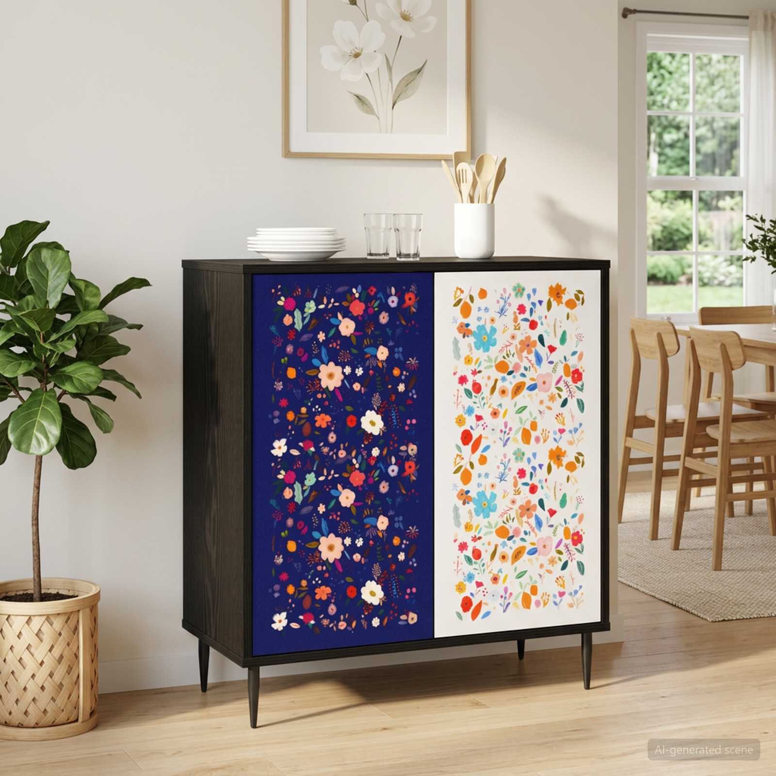 Kõide MAINZ Must tamm 69 x 33 x 76 cm Tehispuit