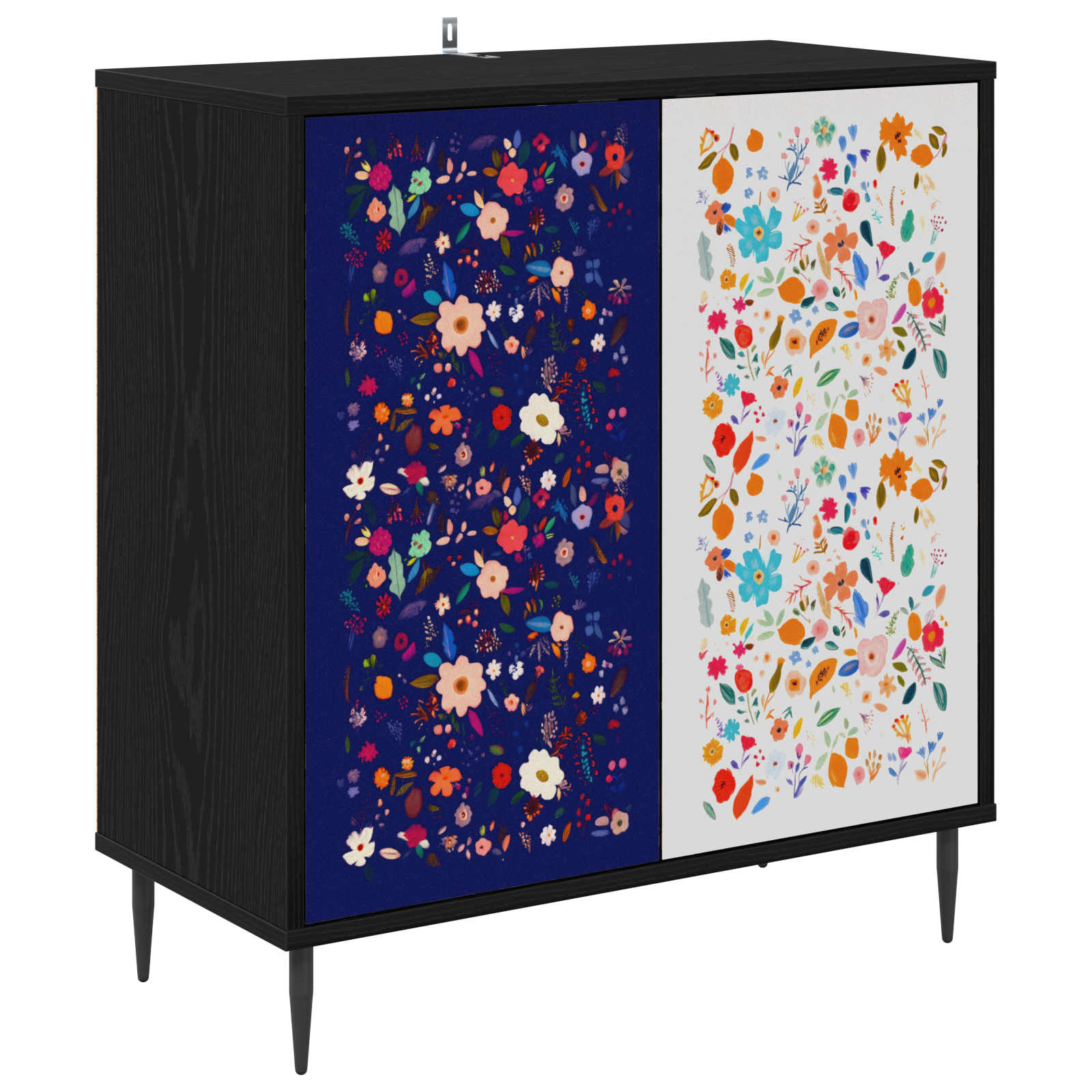 Kõide MAINZ Must tamm 69 x 33 x 76 cm Tehispuit