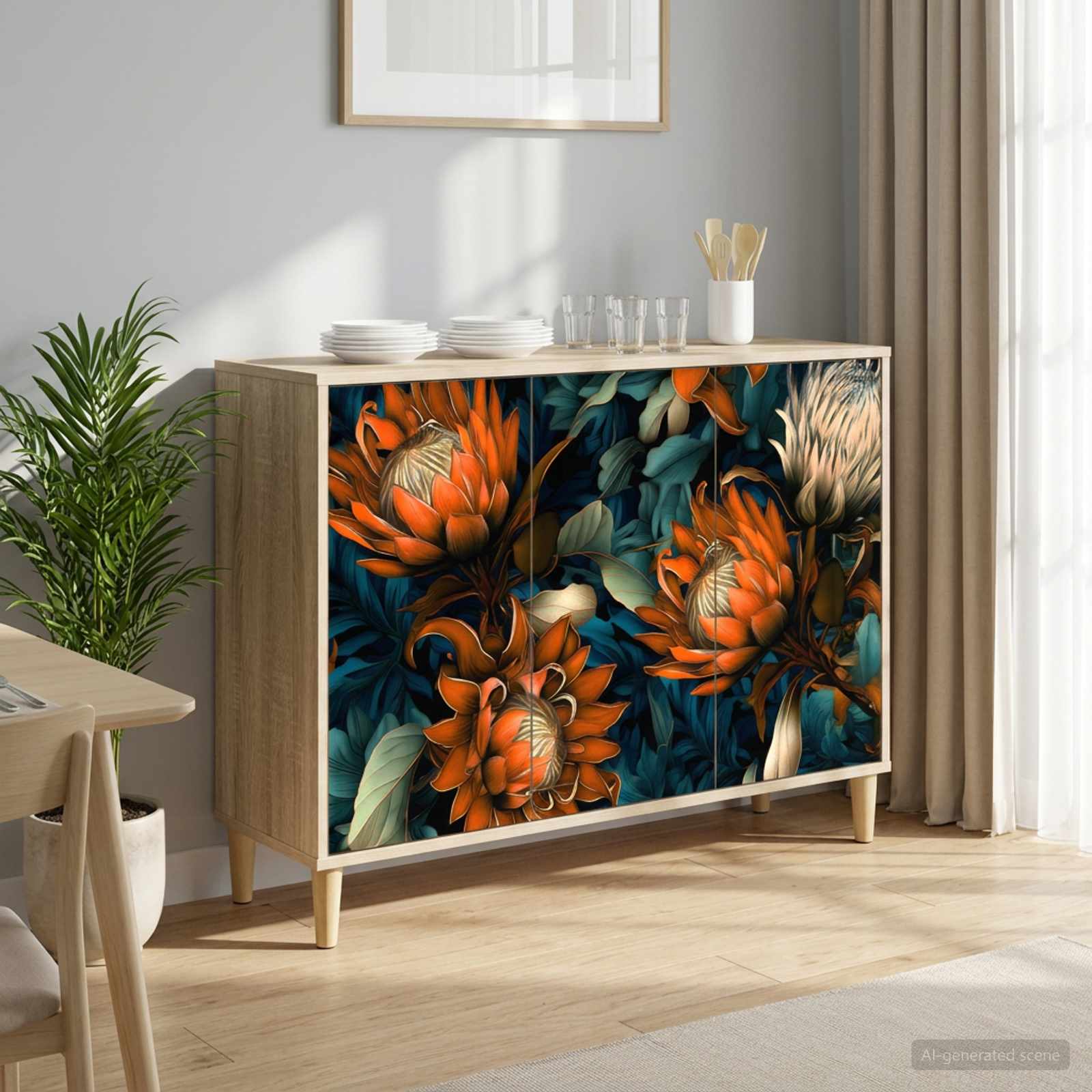 Kõide LOCHEM Sonoma 102 x 33 x 75 cm Tehispuit