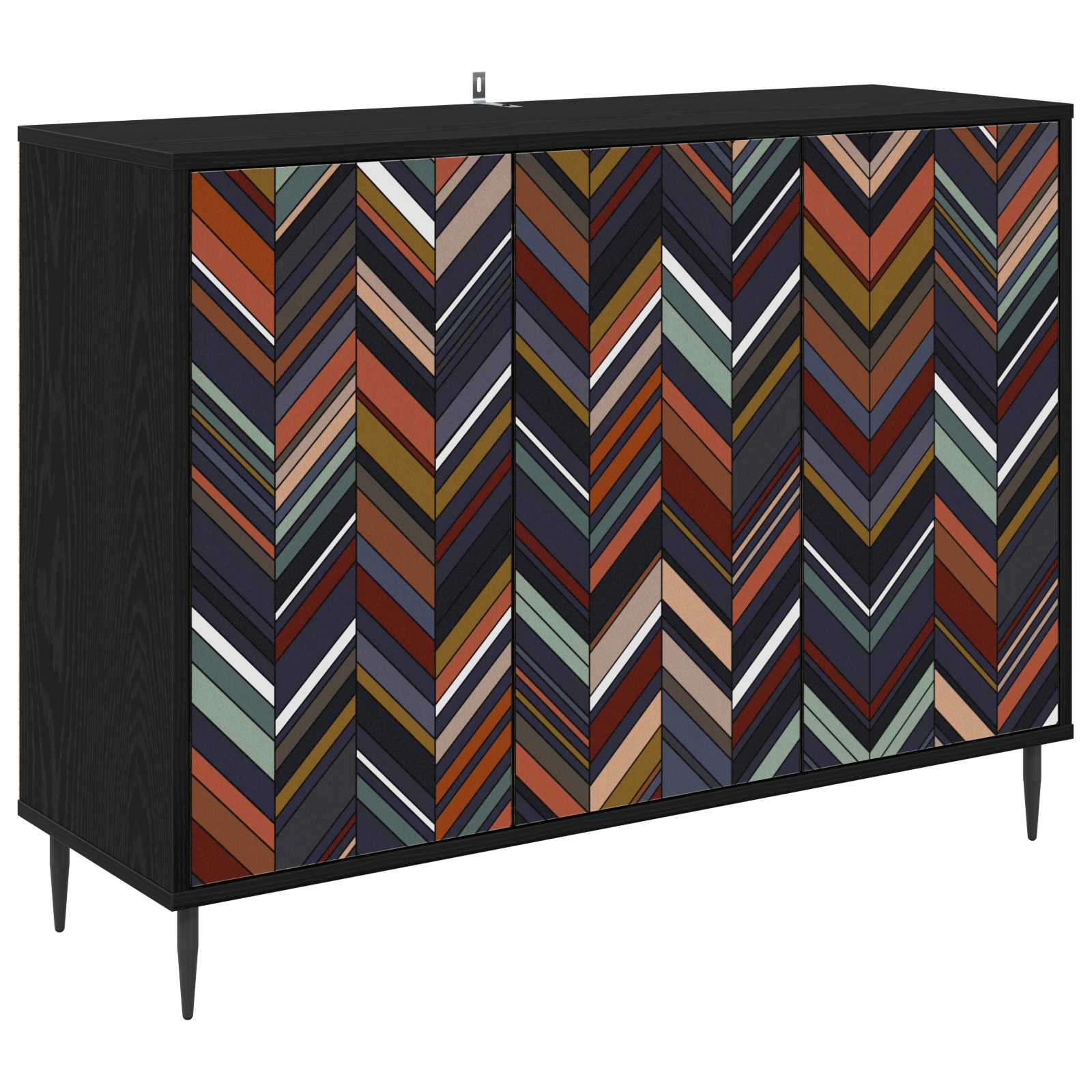 Kõide OMMEN Must tamm 102 x 33 x 76 cm Tehispuit