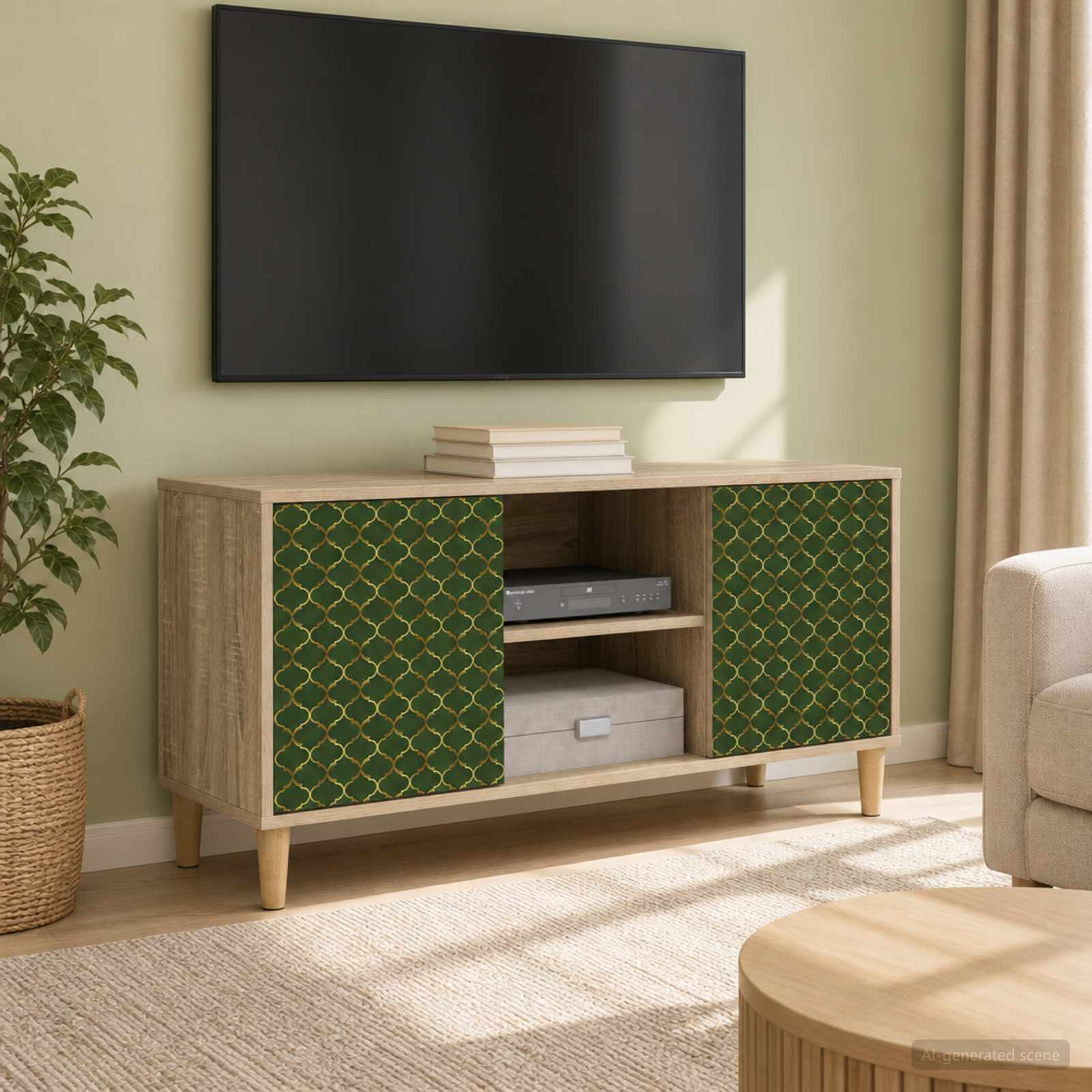Telerikapp GELEEN 102 x 33 x 50 cm Sonoma Tehispuit