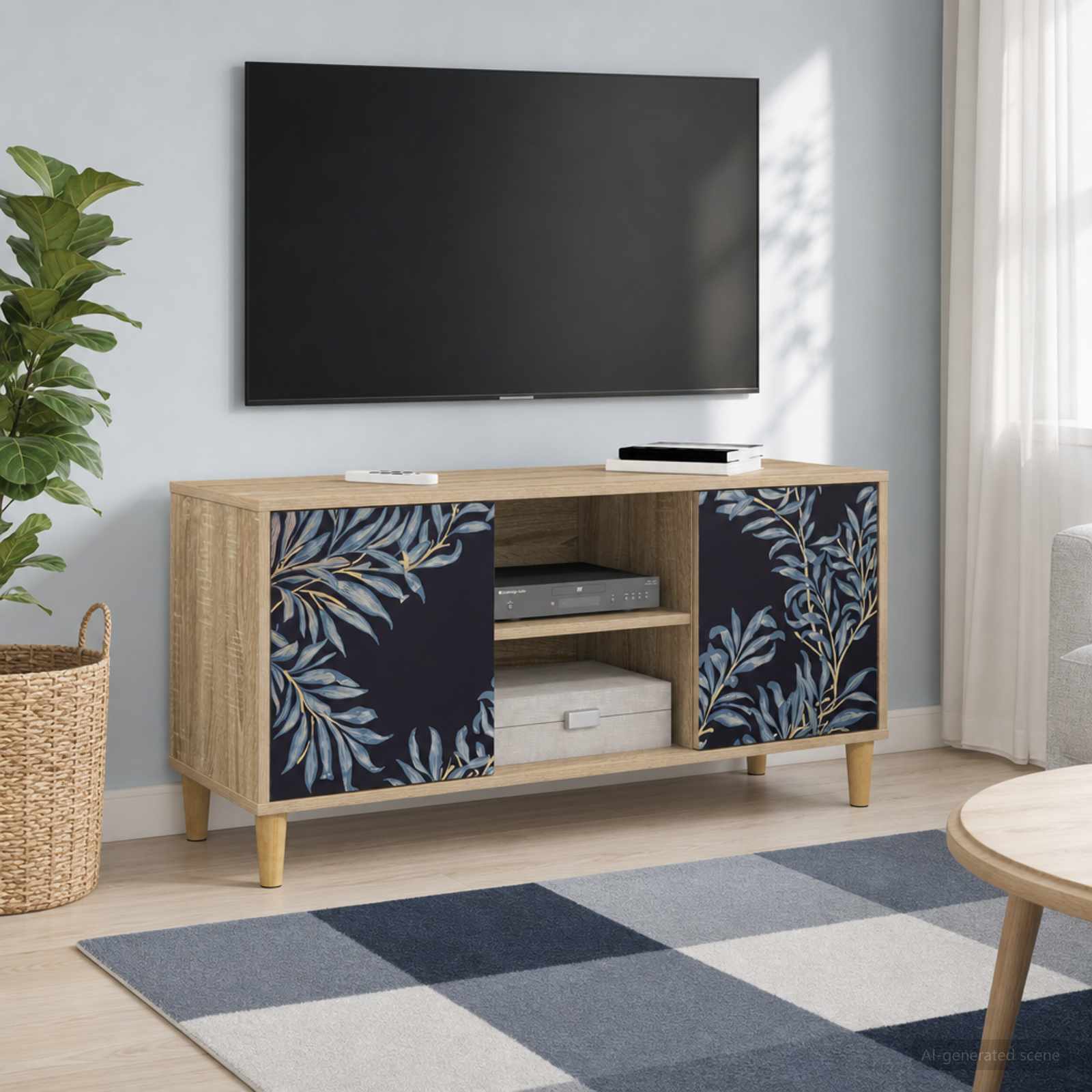 Telerikapp DOKKUM 102 x 33 x 50 cm Sonoma Tehispuit