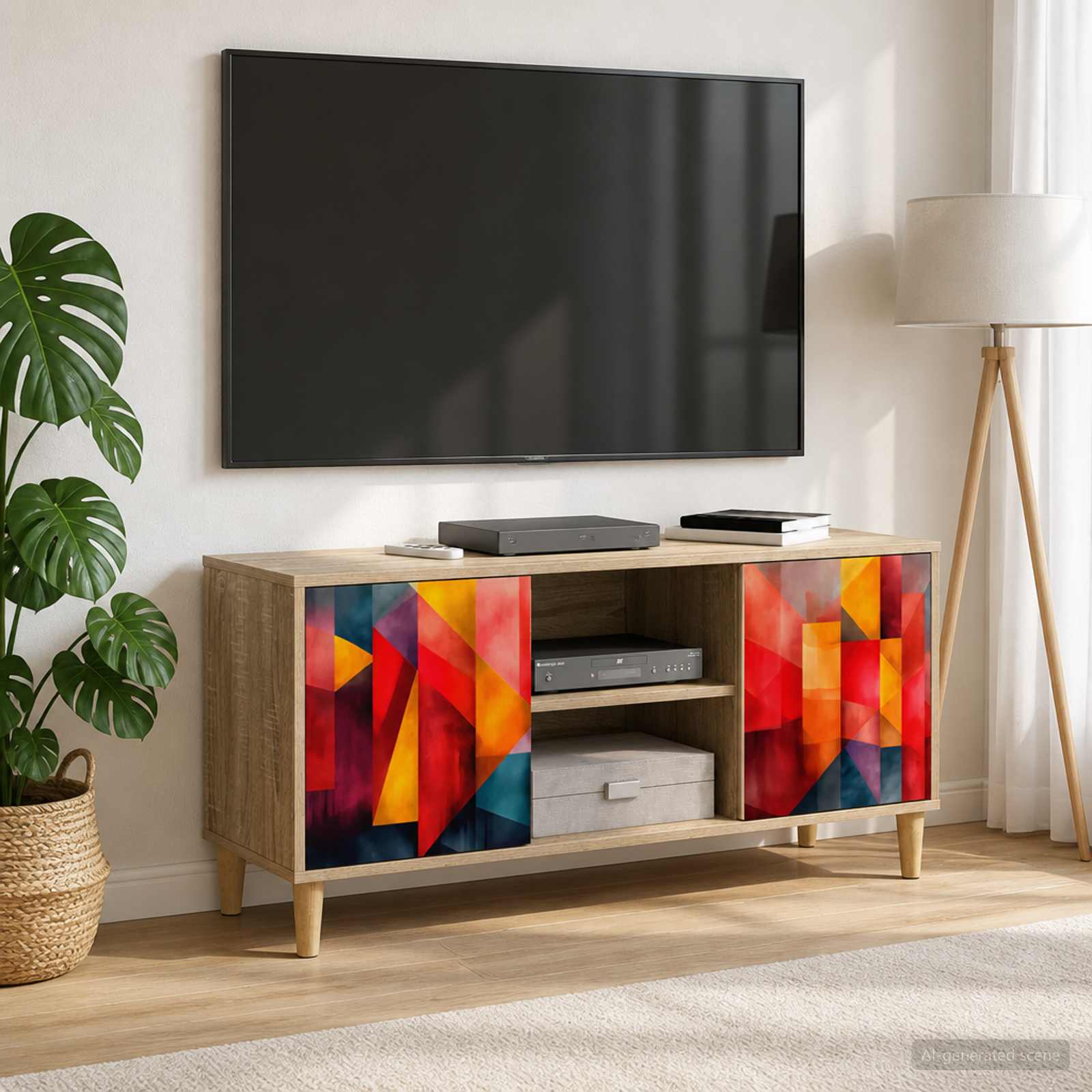 Telerikapp HEESCH 102 x 33 x 50 cm Sonoma Tehispuit