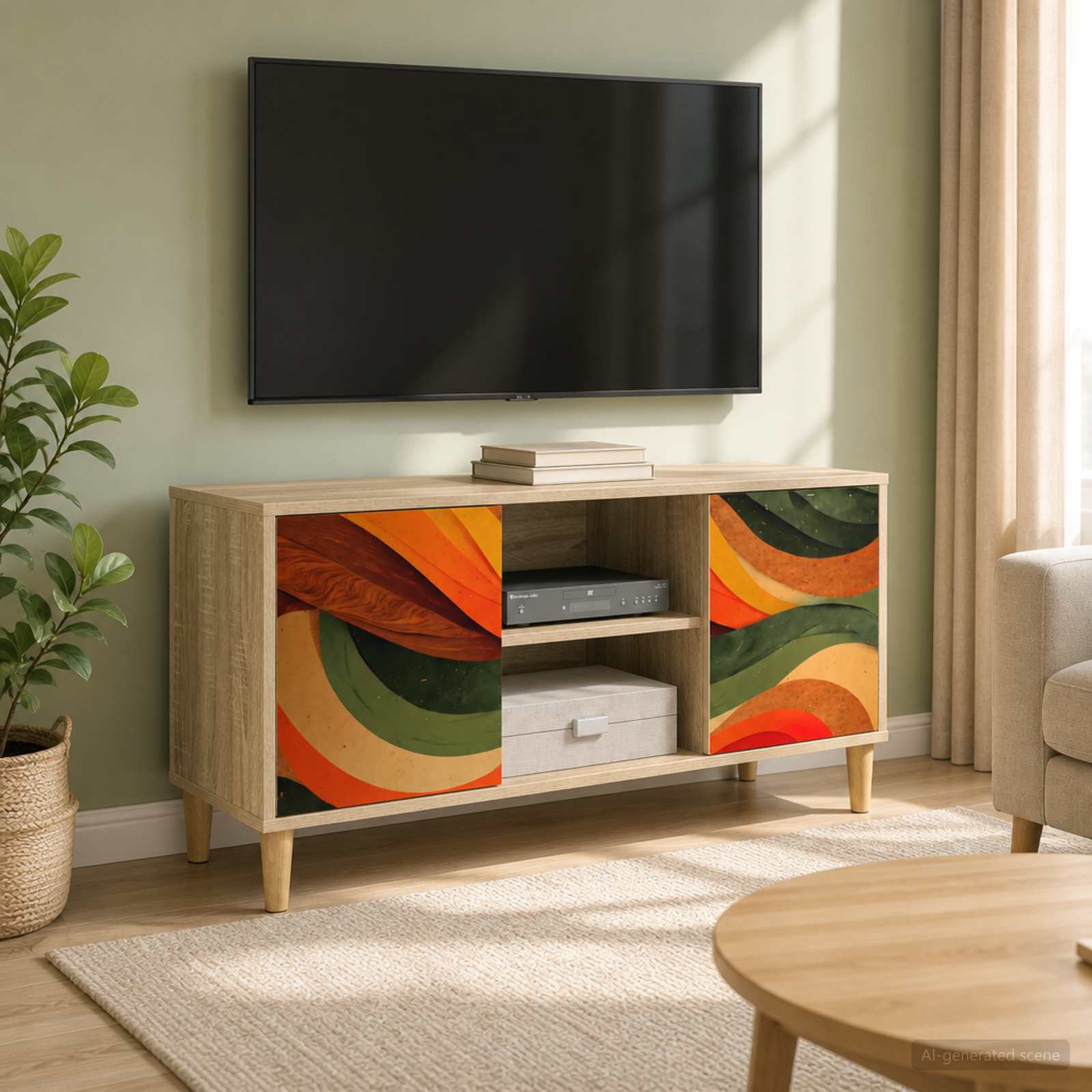 Telerikapp BONN 102 x 33 x 50 cm Sonoma Tehispuit