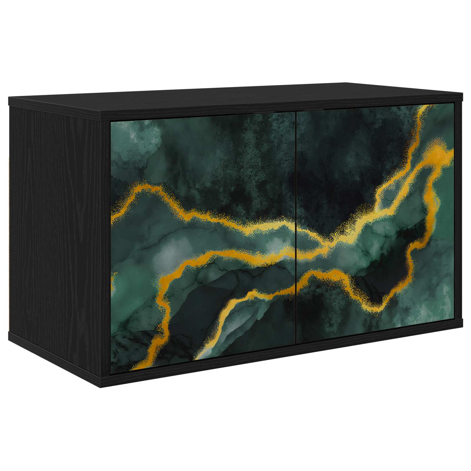 Seinale paigaldatav TV kapp WIJHE 69 x 33 x 40 cm Must tamm