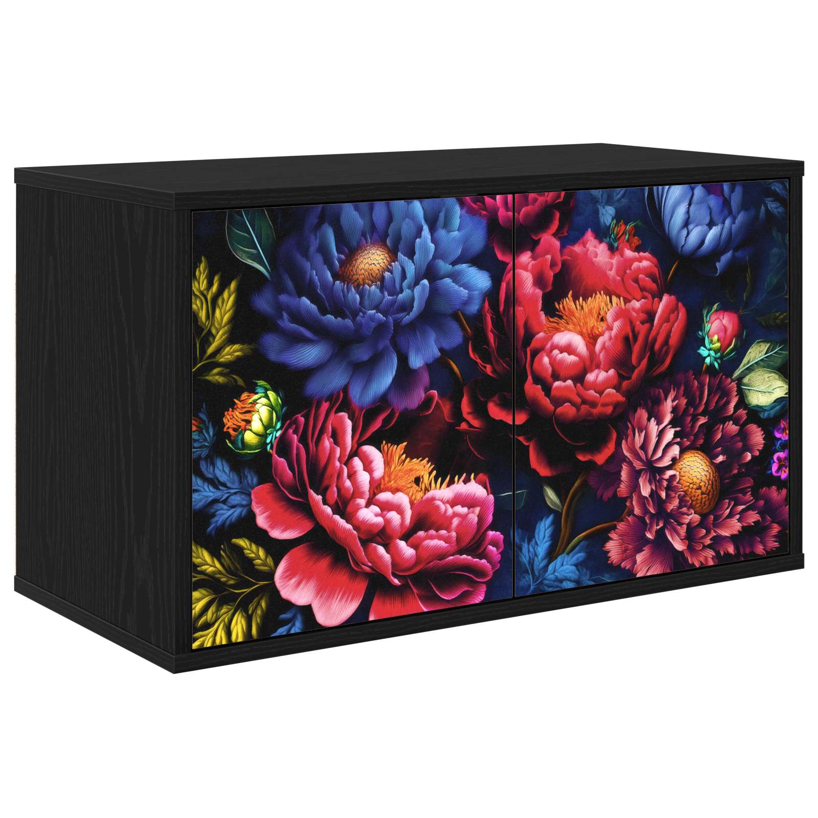 Seinale paigaldatav TV kapp KIEL 69 x 33 x 40 cm Must tamm