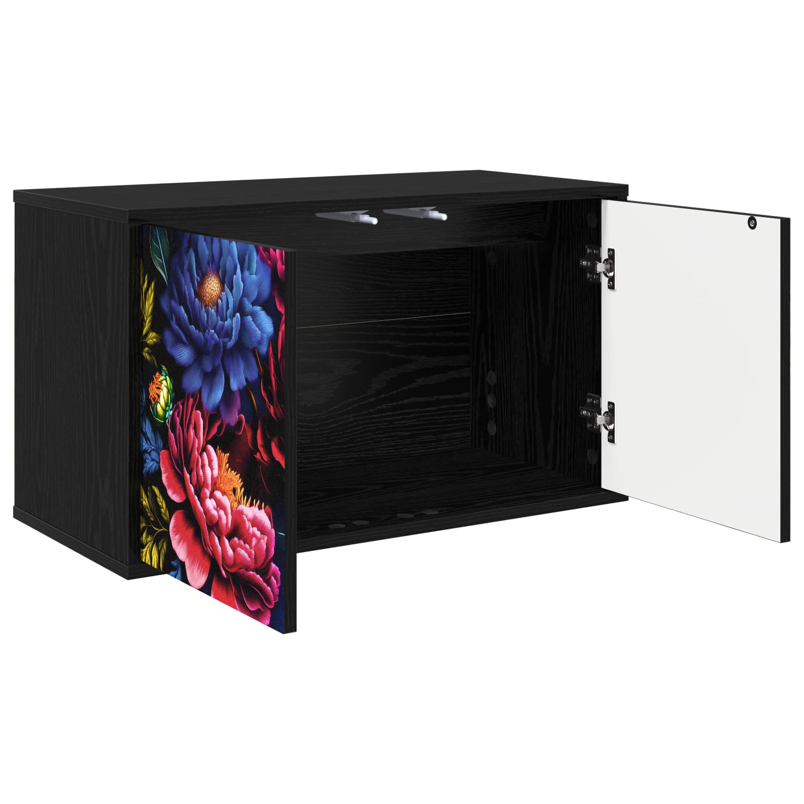 Seinale paigaldatav TV kapp KIEL 69 x 33 x 40 cm Must tamm