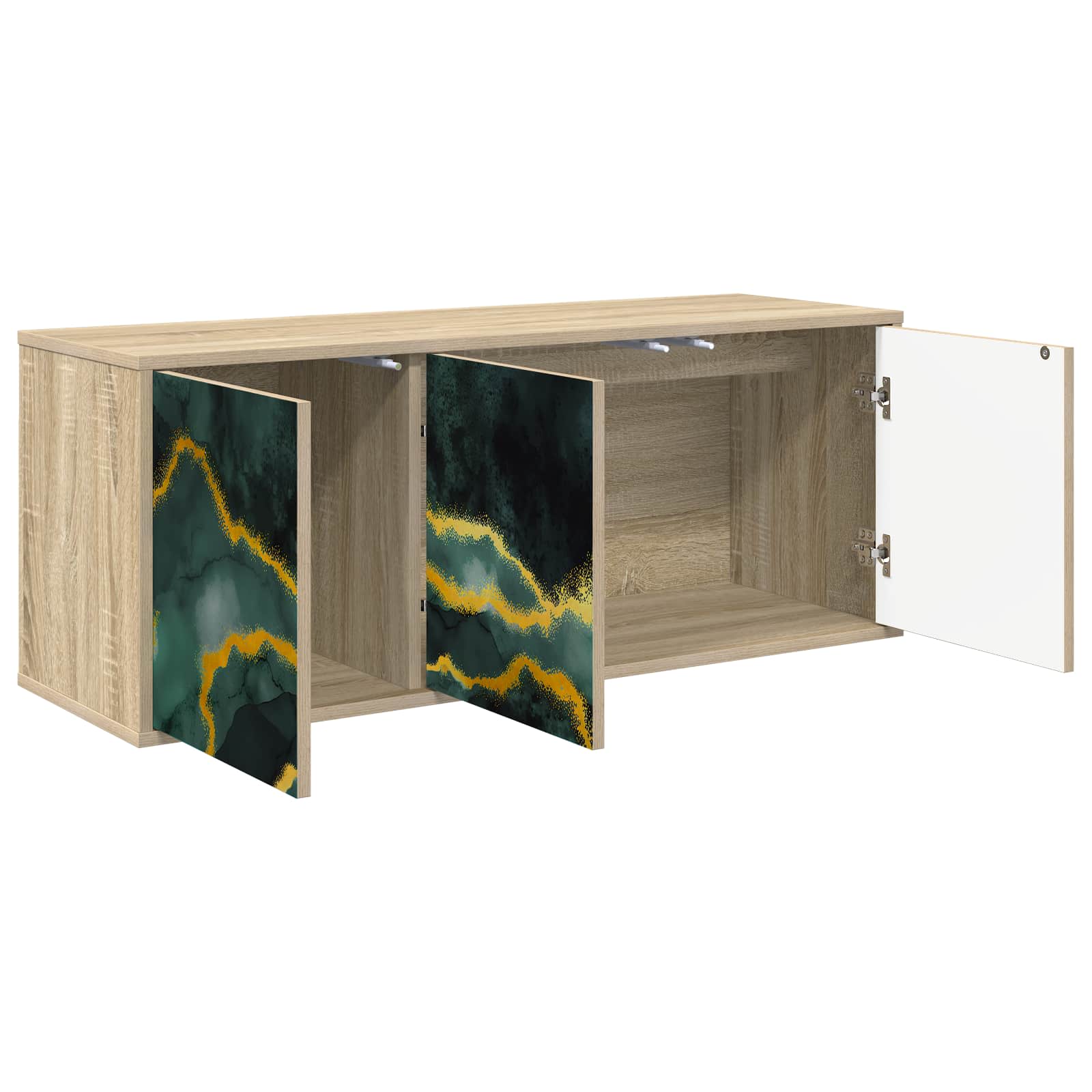 Seinale paigaldatav TV kapp WIJHE 102 x 33 x 40 cm Sonoma tamm