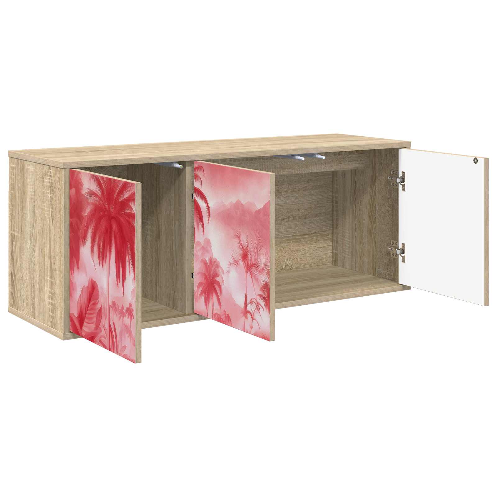 Seinale paigaldatav TV kapp AACHEN 102 x 33 x 40 cm Sonoma tamm