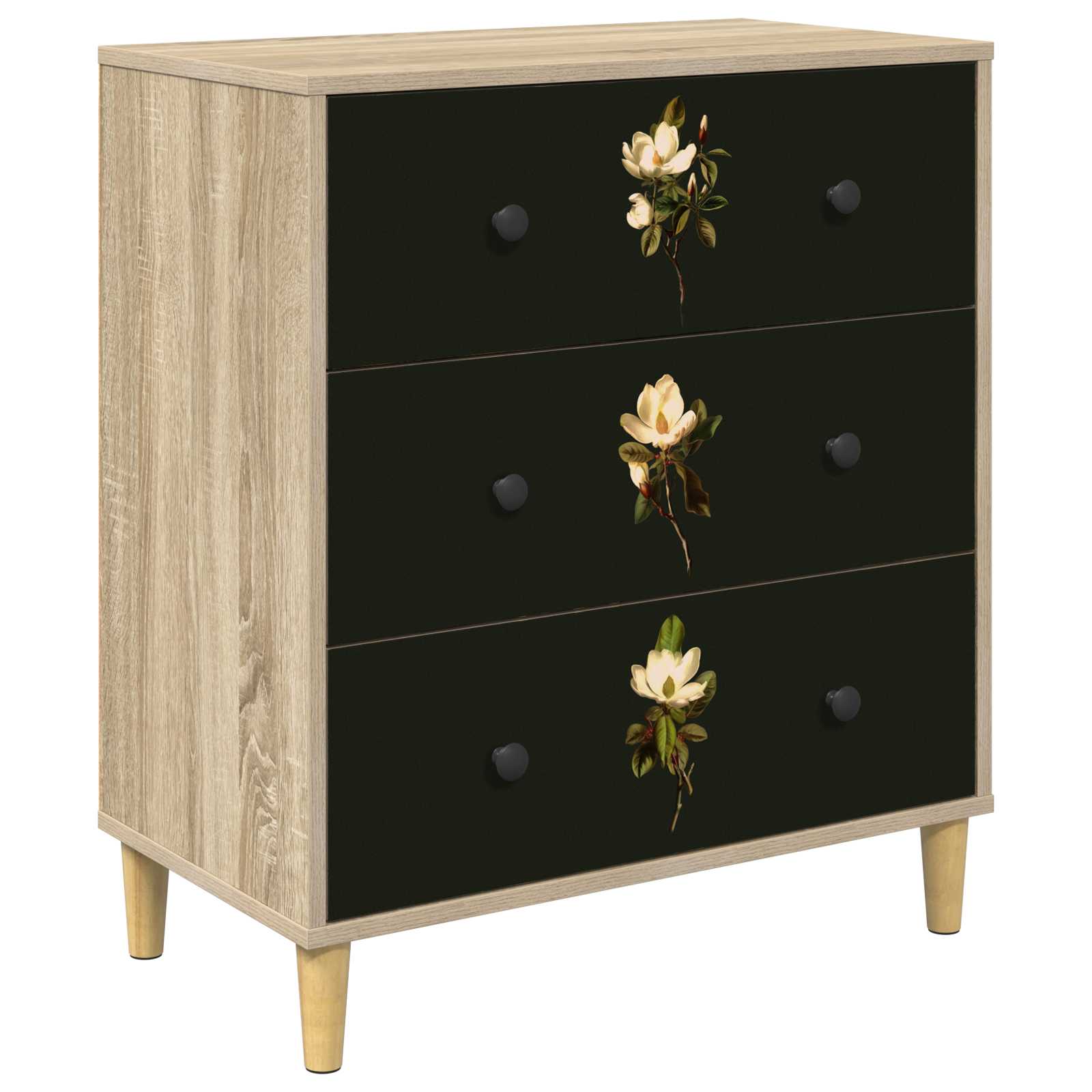 Õhupoli BREMEN Magnolia muster 66 x 36,5 x 75 cm Tehispuit