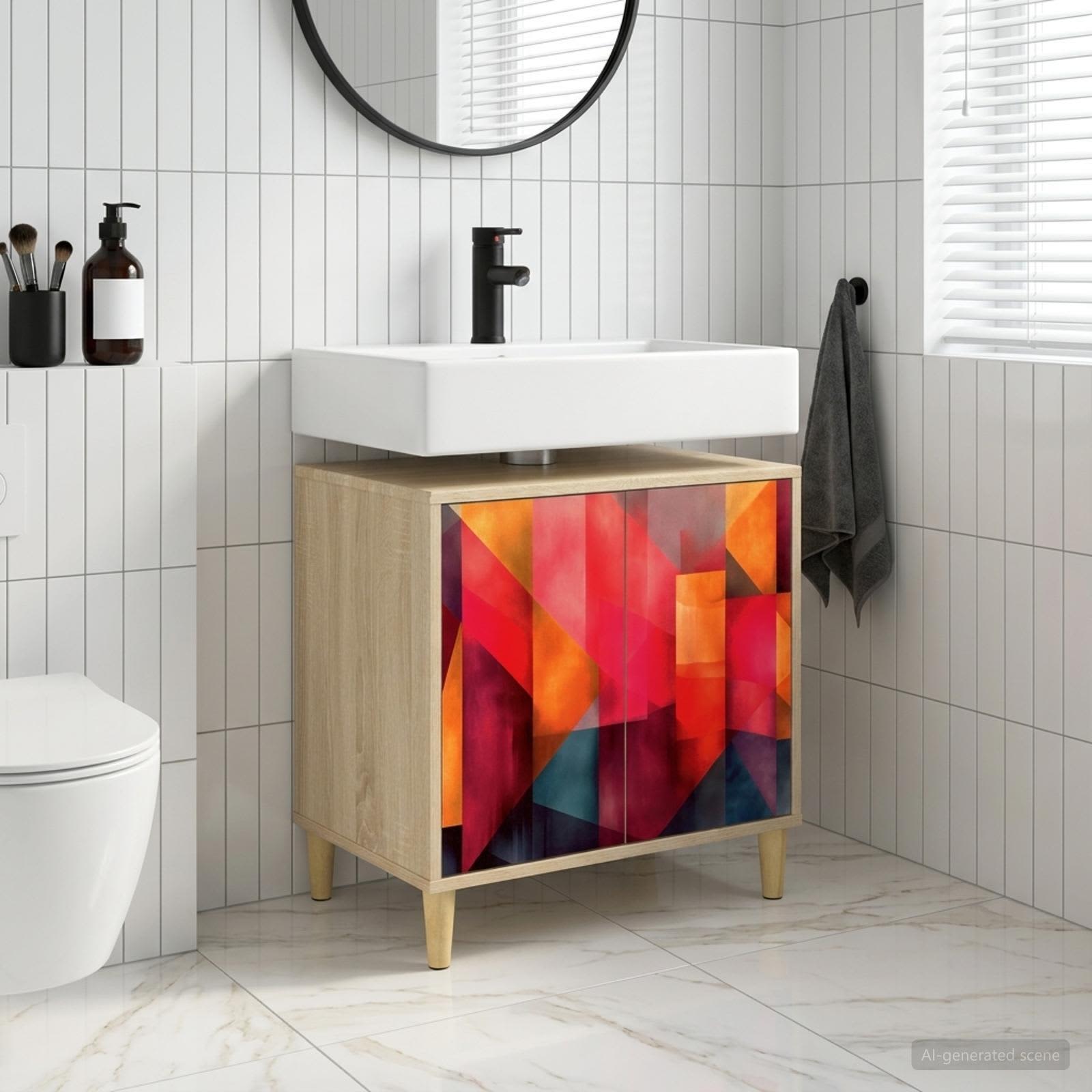 Vannitoa kapp HEESCH Sonoma 60 x 40 x 60 cm Tehispuit
