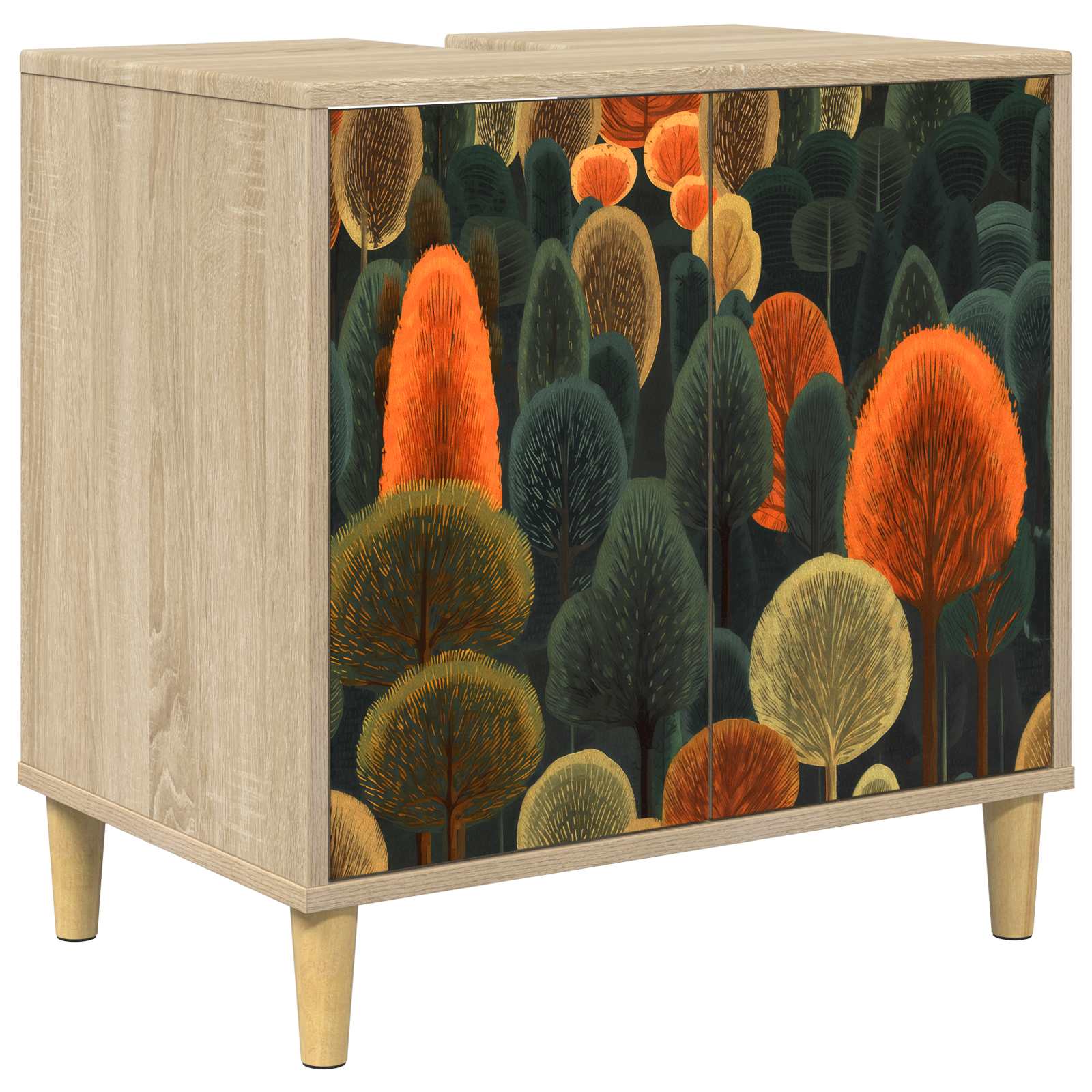 Vannitoa kapp ZAANDAM Sonoma 60 x 40 x 60 cm Tehispuit