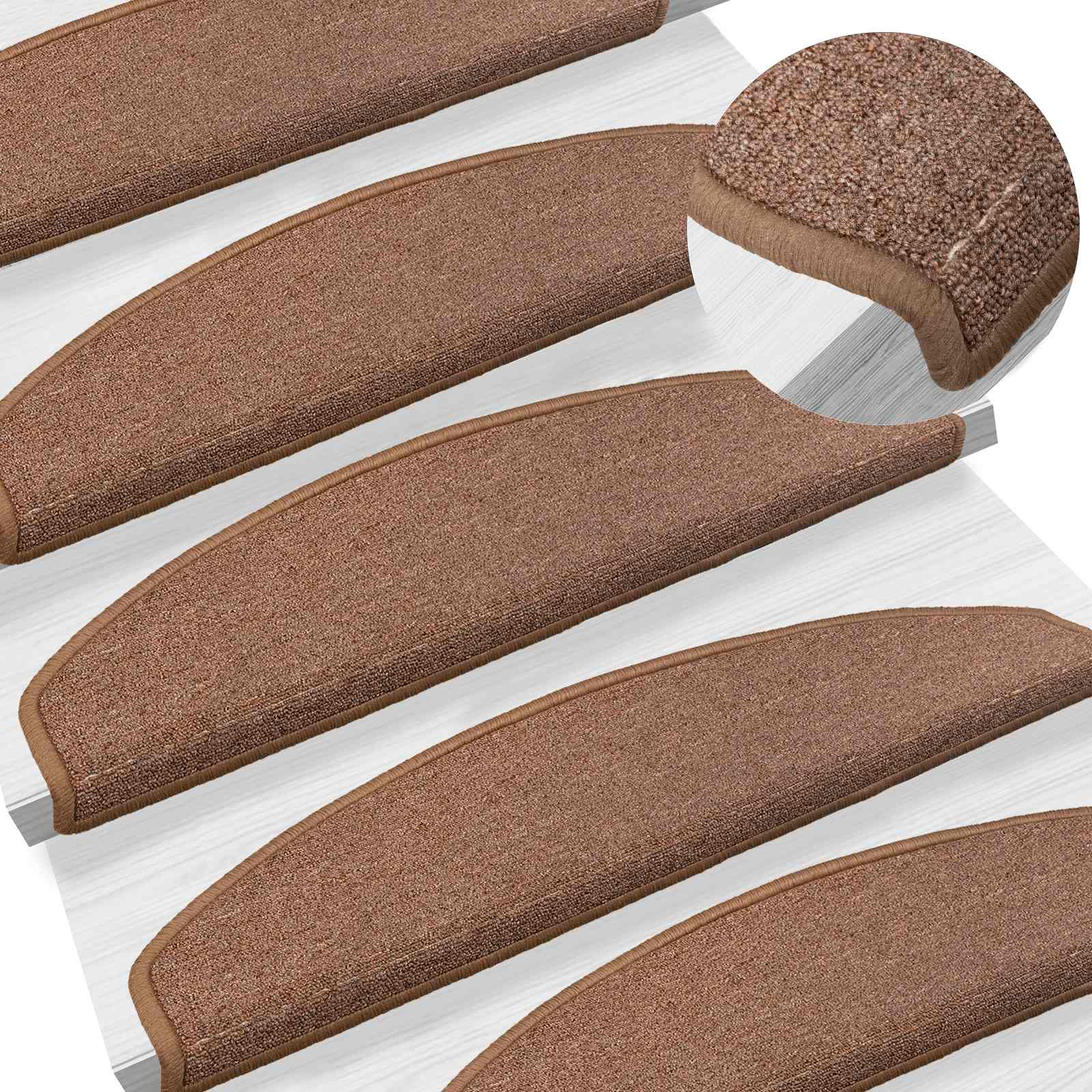Iseliimuvad treppimatid 15 tk 80 x 24,5 x 3,5 cm Pruun