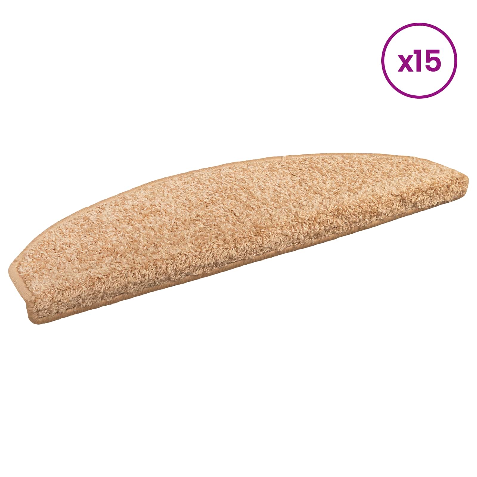 Iseliimuvad treppimatid 15 tk 80 x 24,5 x 3,5 cm Kuldne