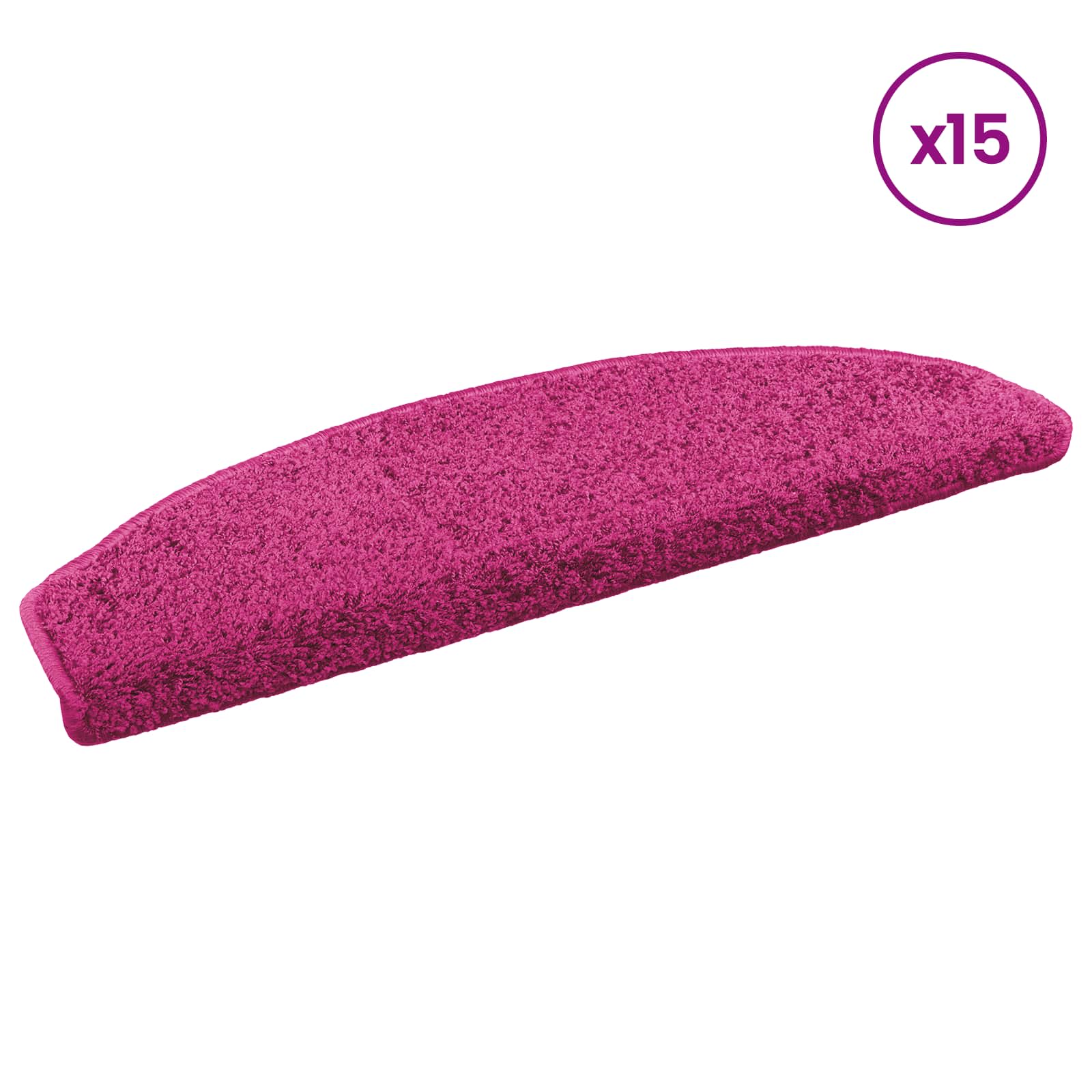 Iseliimuvad treppimatid 15 tk 80 x 24,5 x 3,5 cm Roosa