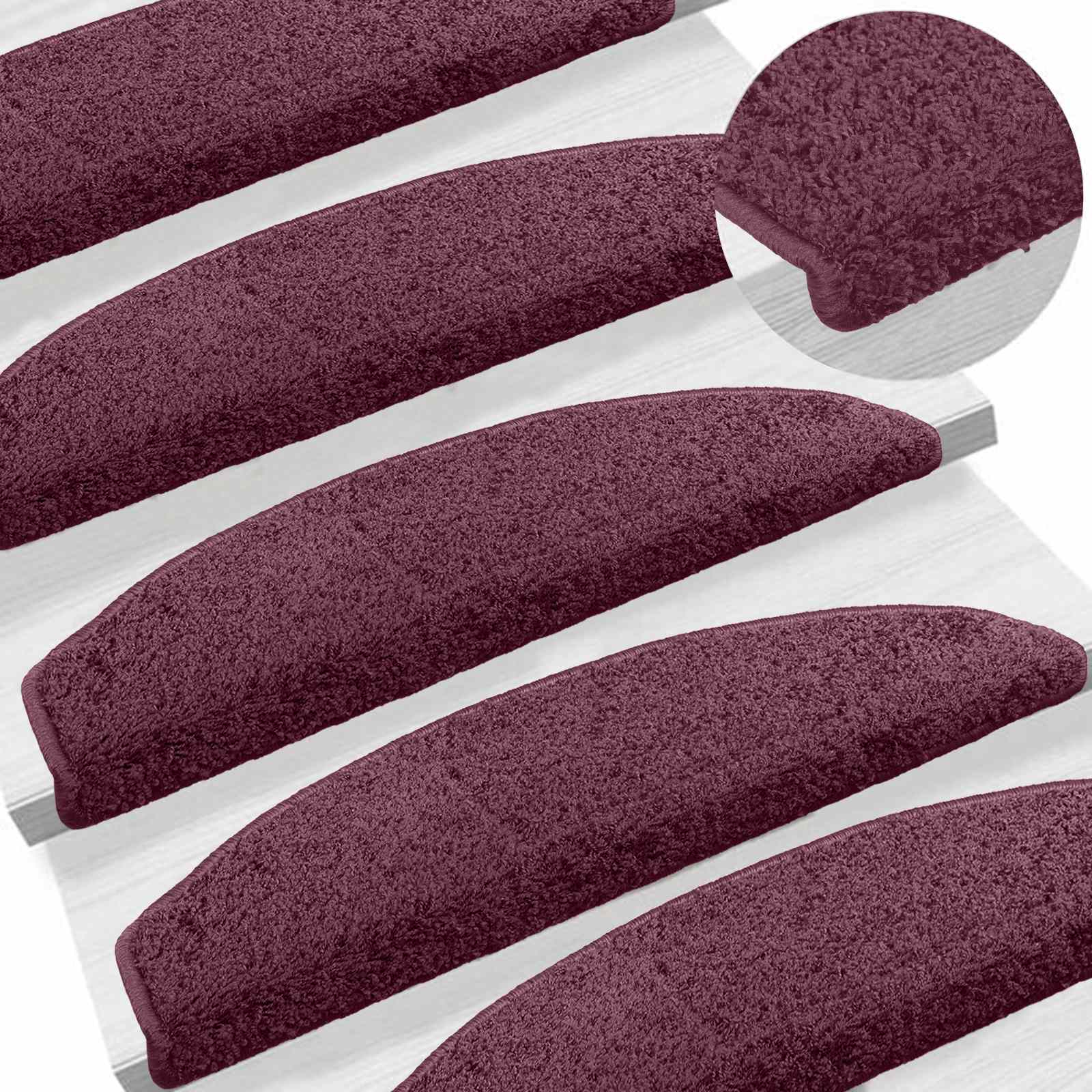 Iseliimuvad treppimatid 15 tk 80 x 24,5 x 3,5 cm Tume lilla