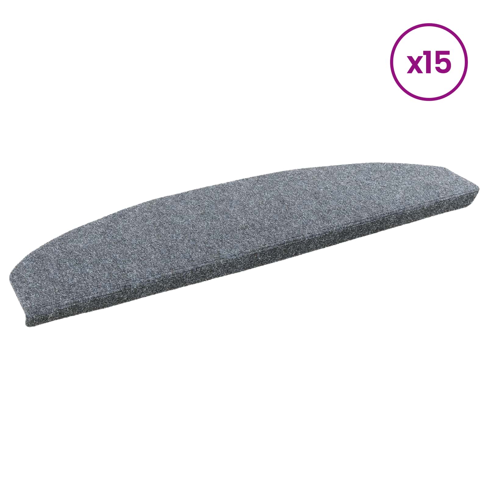 Iseliimuvad treppimatid 15 tk 80 x 24,5 x 3,5 cm Helehall