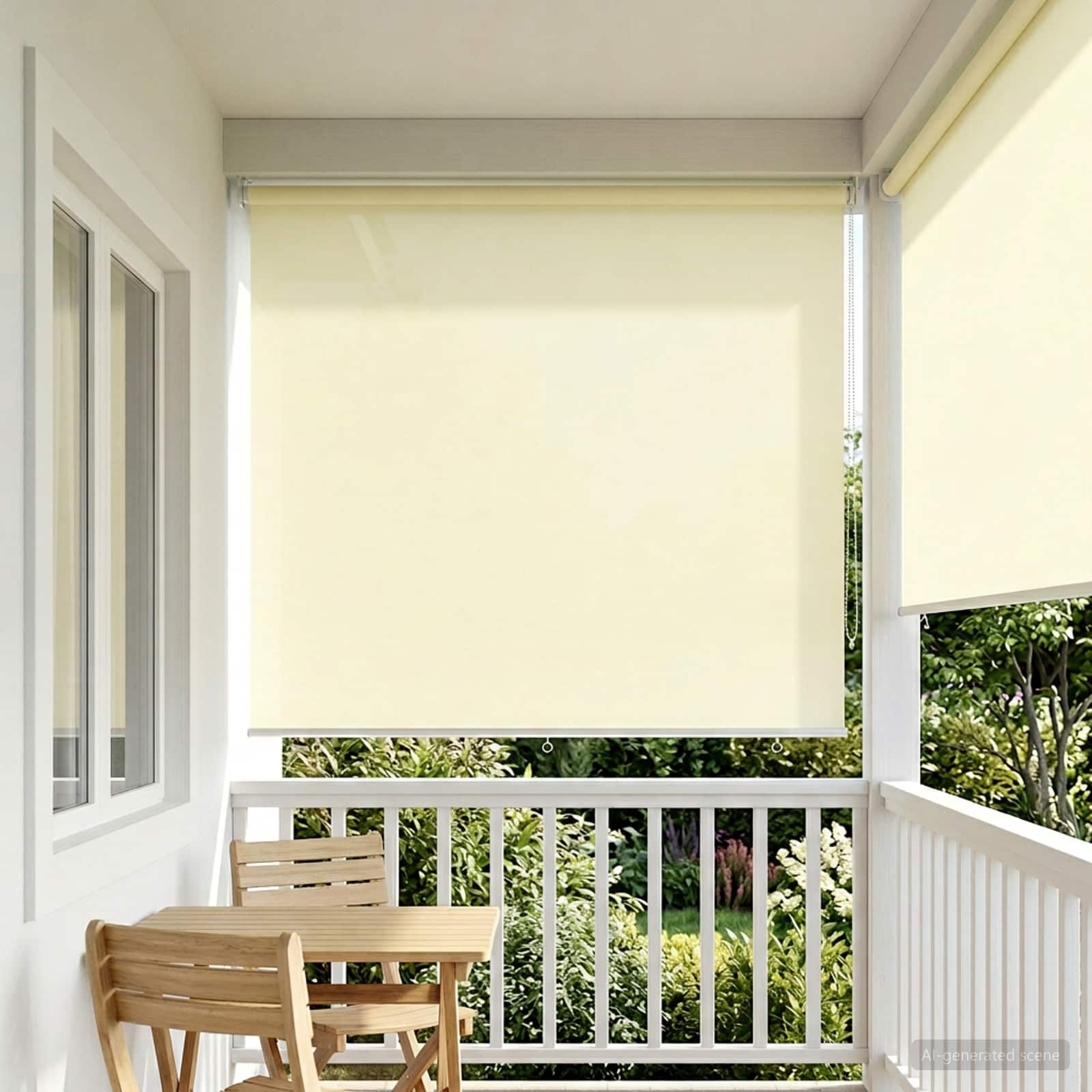 Väljas ruloopimedus UV kaitse Kreemjas 100 x 230 cm (L x K)