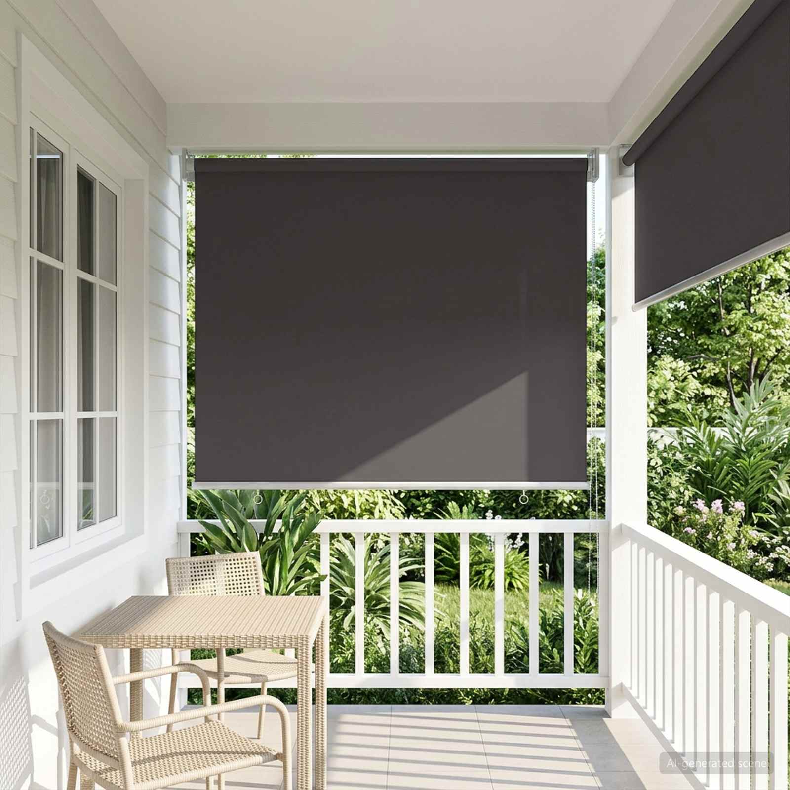 Väljas ruloopimedus UV kaitse Antratsiit 100 x 230 cm (L x K)