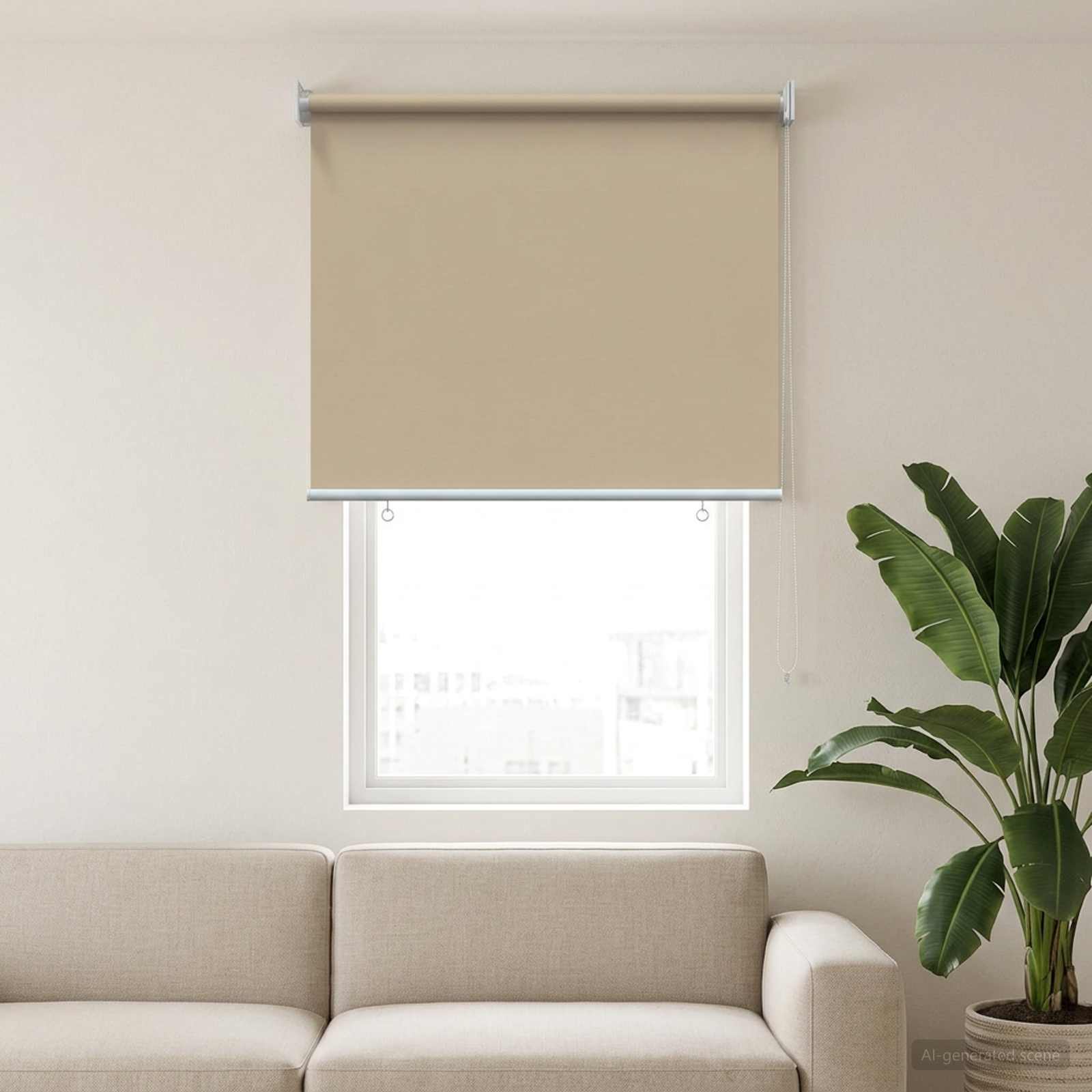 Väljas ruloopimedus UV kaitse Beež 100 x 230 cm (L x K)