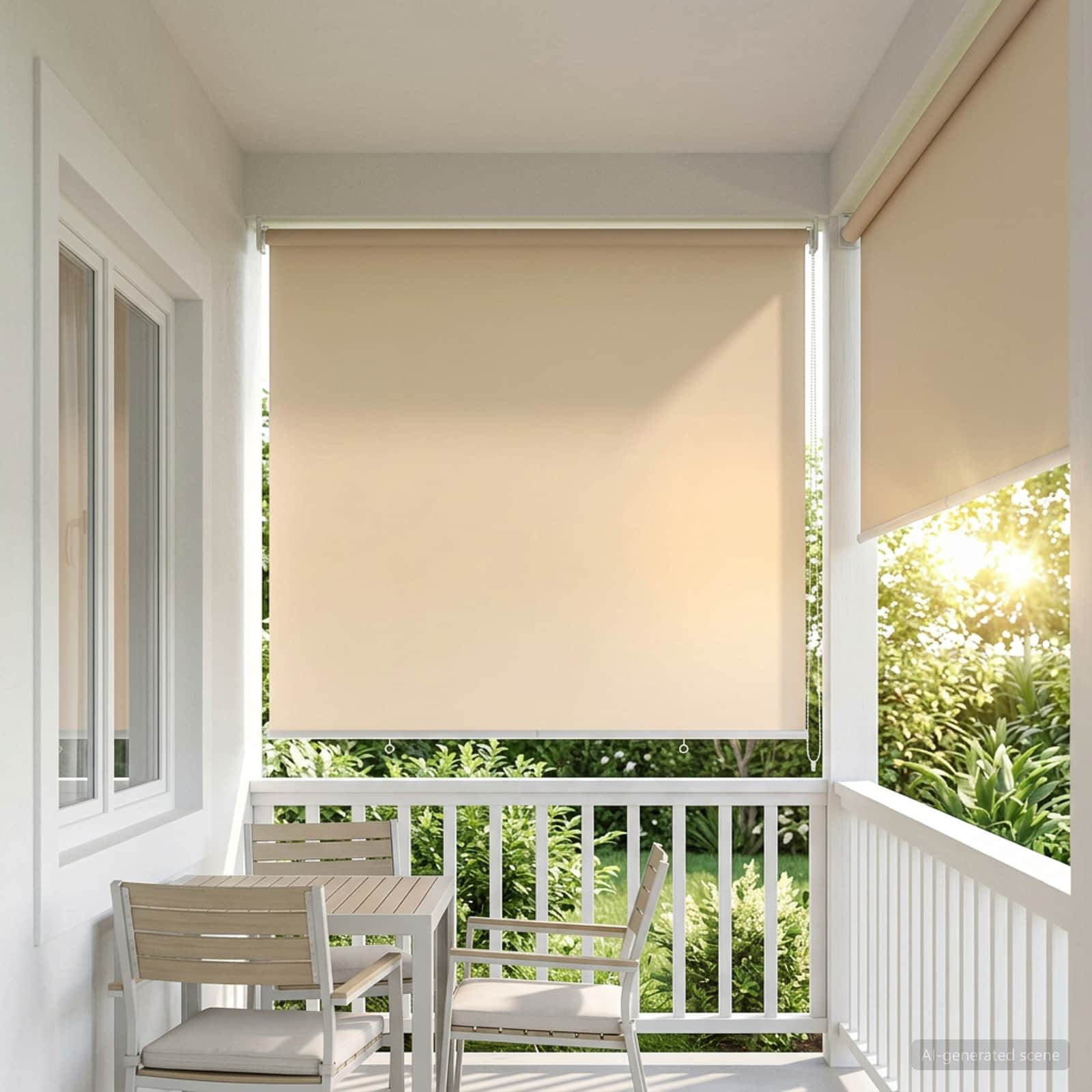 Väljas ruloopimedus UV kaitse Beež 100 x 230 cm (L x K)