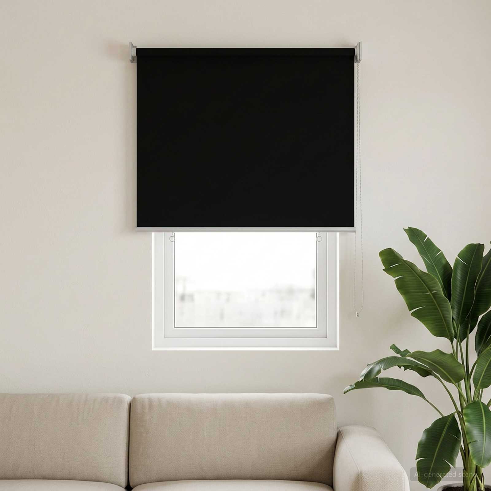 Väljas ruloopimedus UV kaitse Must 100 x 230 cm (L x K)