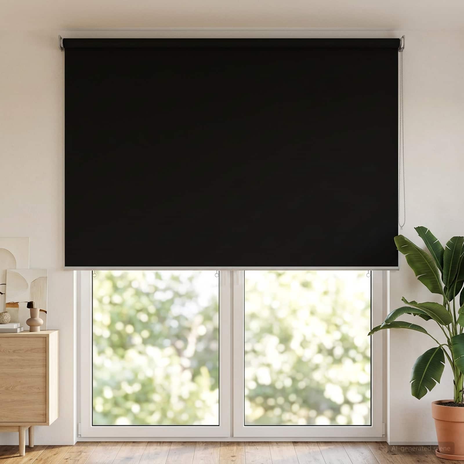 Väljas ruloopimedus UV kaitse Must 100 x 230 cm (L x K)