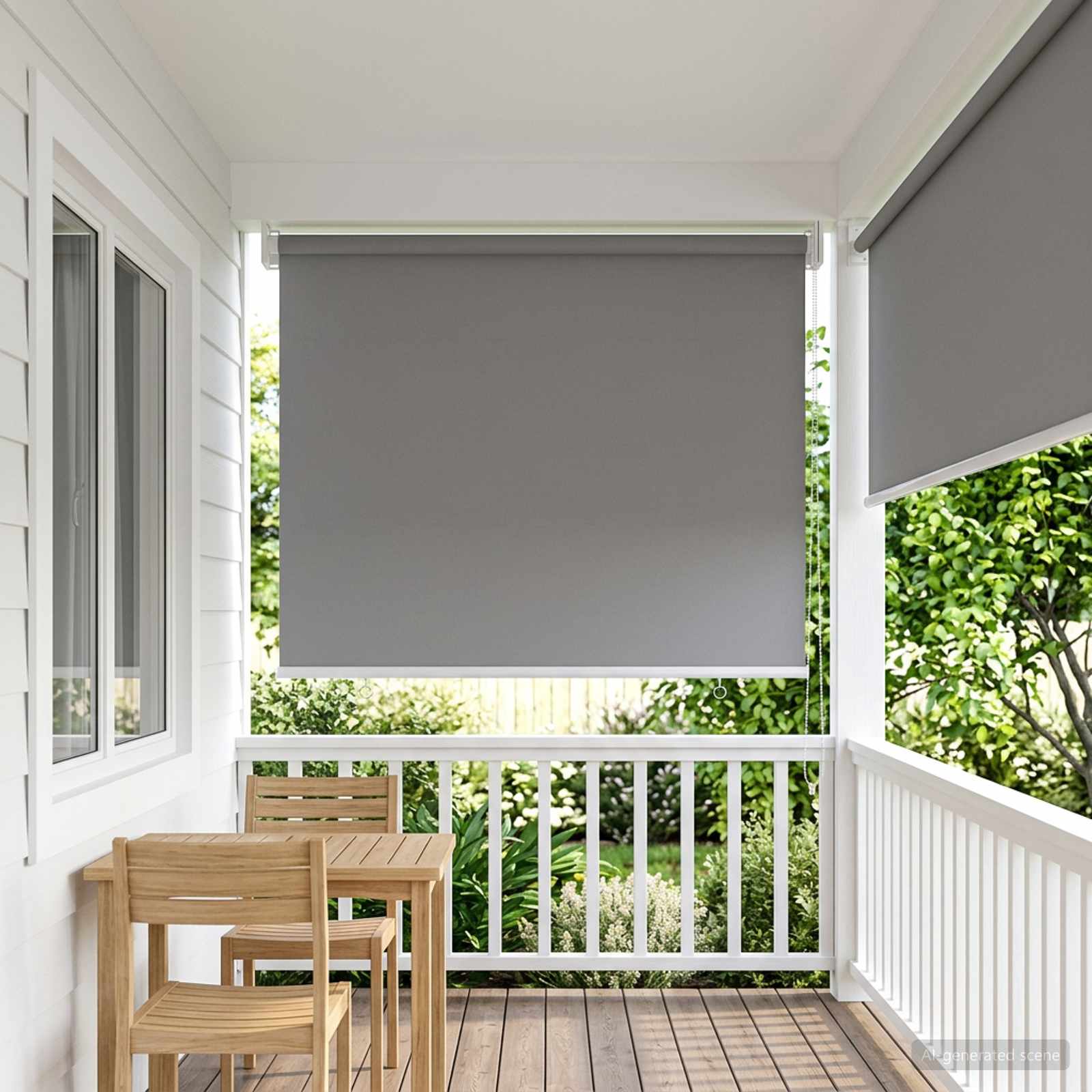 Väljas ruloopimedus UV kaitse Helehall 100 x 230 cm (L x K)