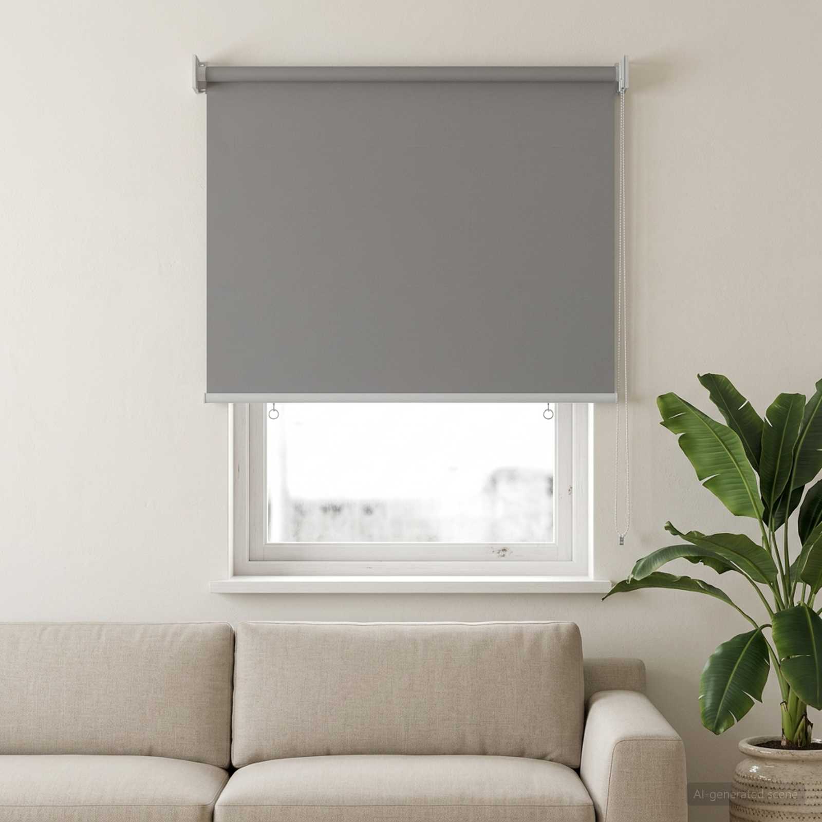 Väljas ruloopimedus UV kaitse Helehall 100 x 230 cm (L x K)