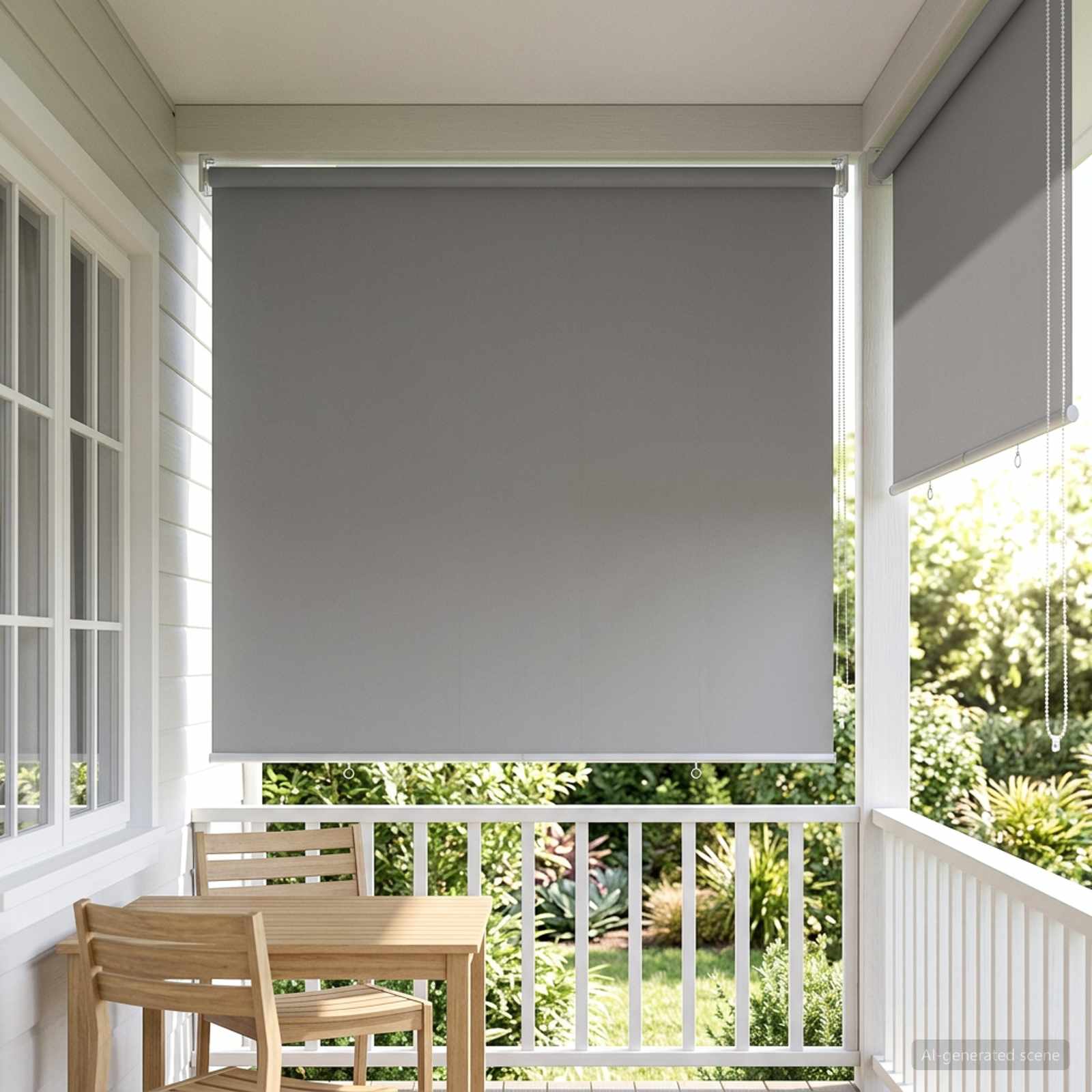 Väljas ruloopimedus UV kaitse Helehall 100 x 230 cm (L x K)