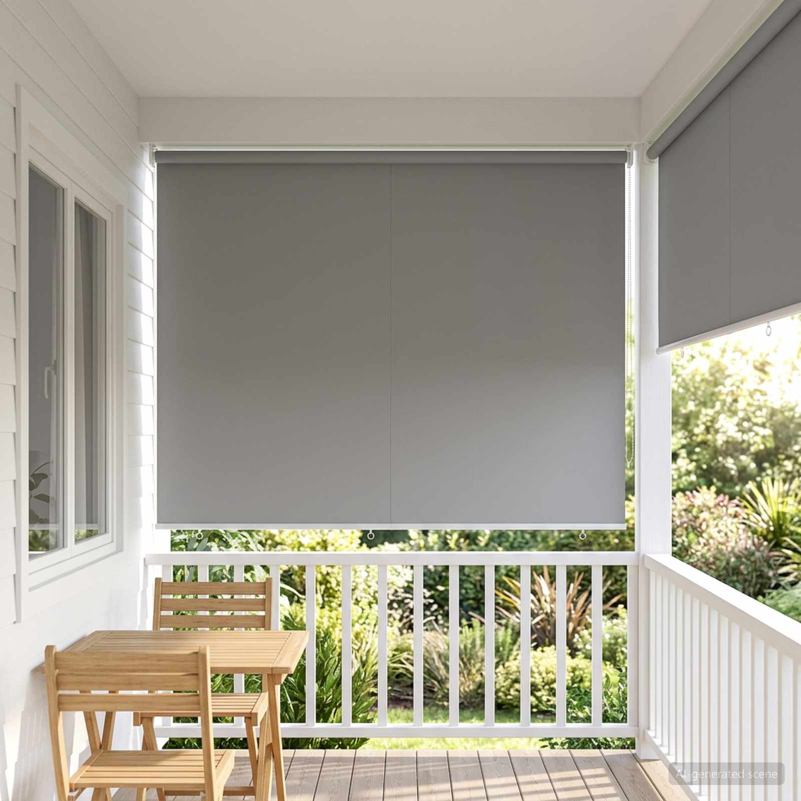 Väljas ruloopimedus UV kaitse Helehall 100 x 230 cm (L x K)