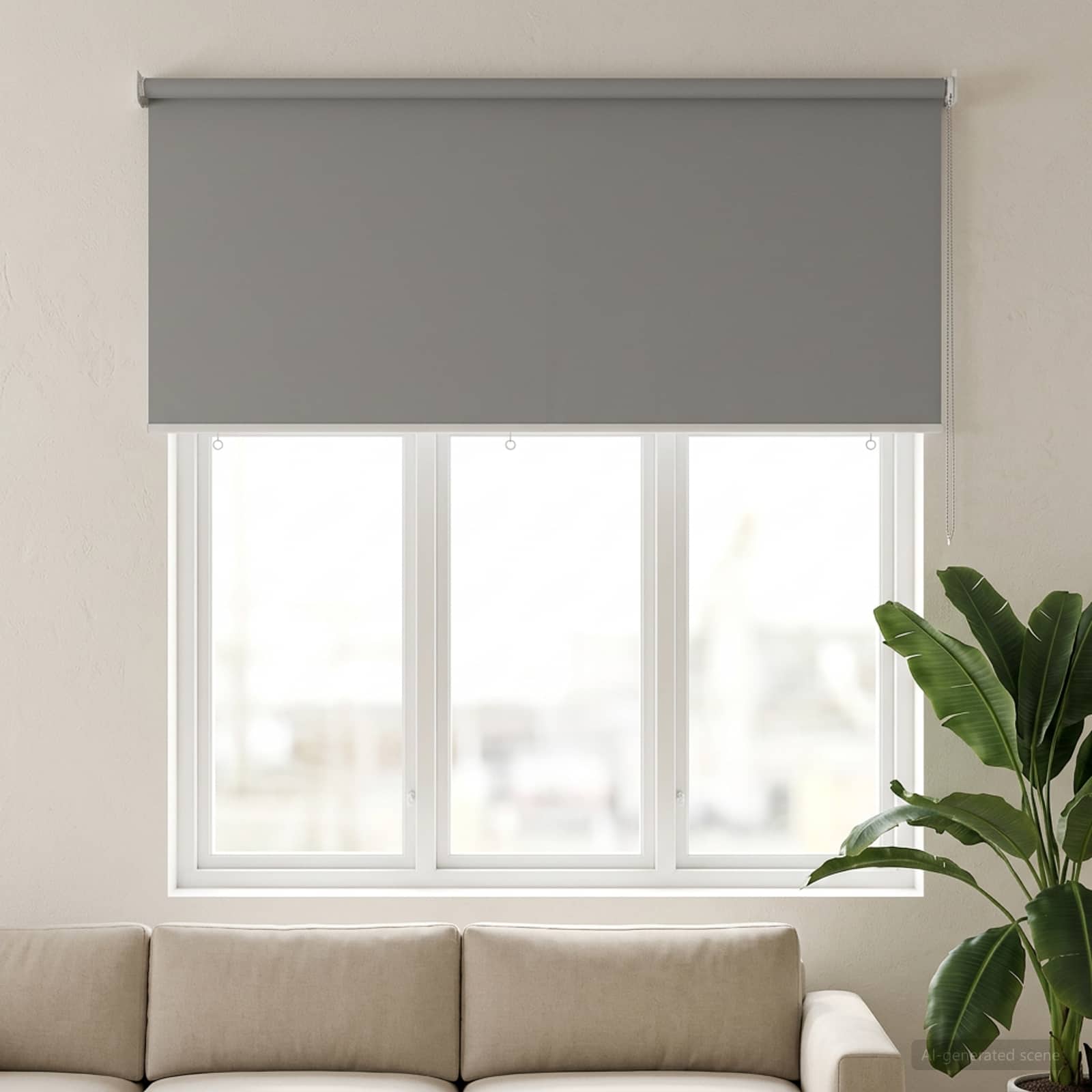 Väljas ruloopimedus UV kaitse Helehall 100 x 230 cm (L x K)