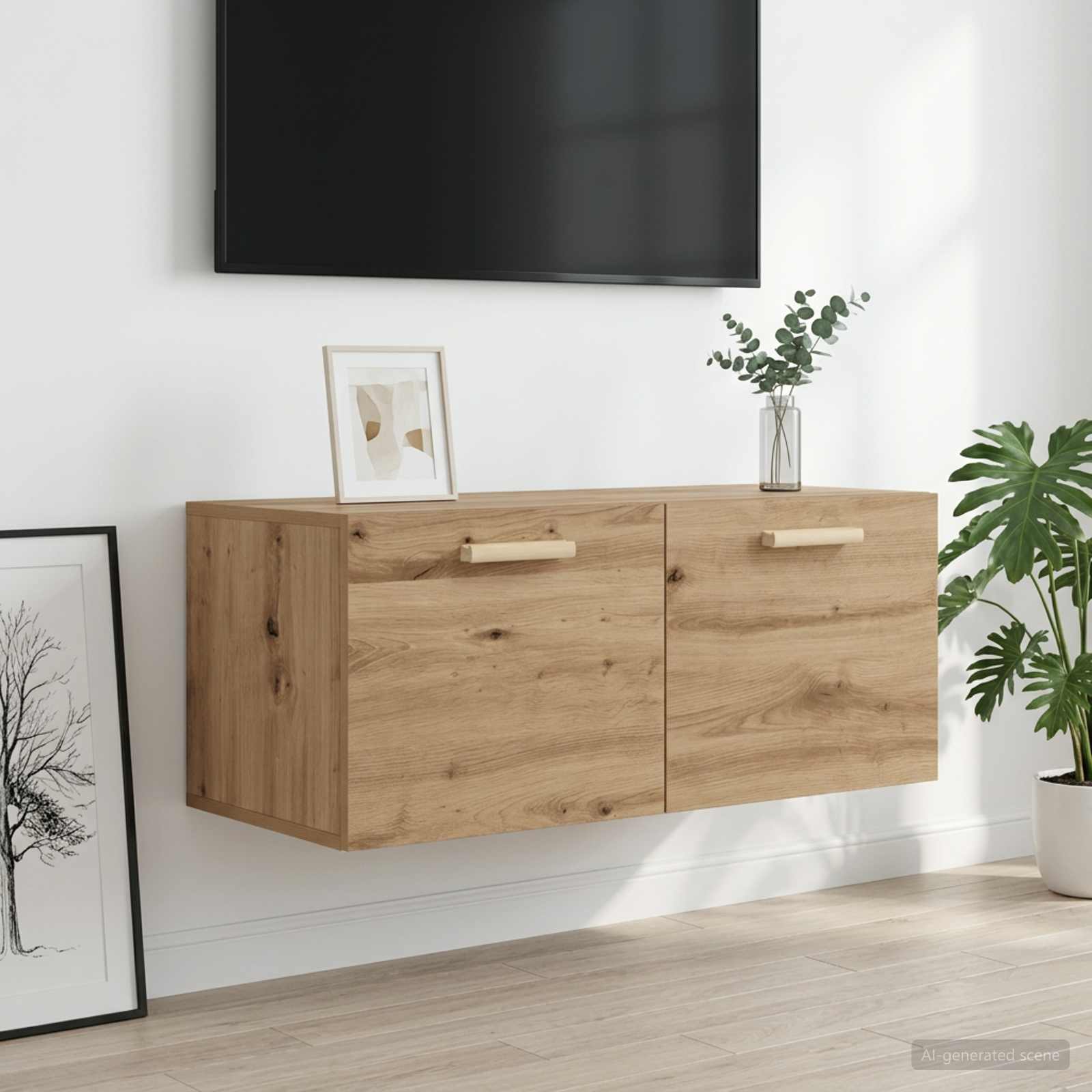 Seinekapp Seinale kinnitav Artisan tamm 80 x 36,5 x 35 cm