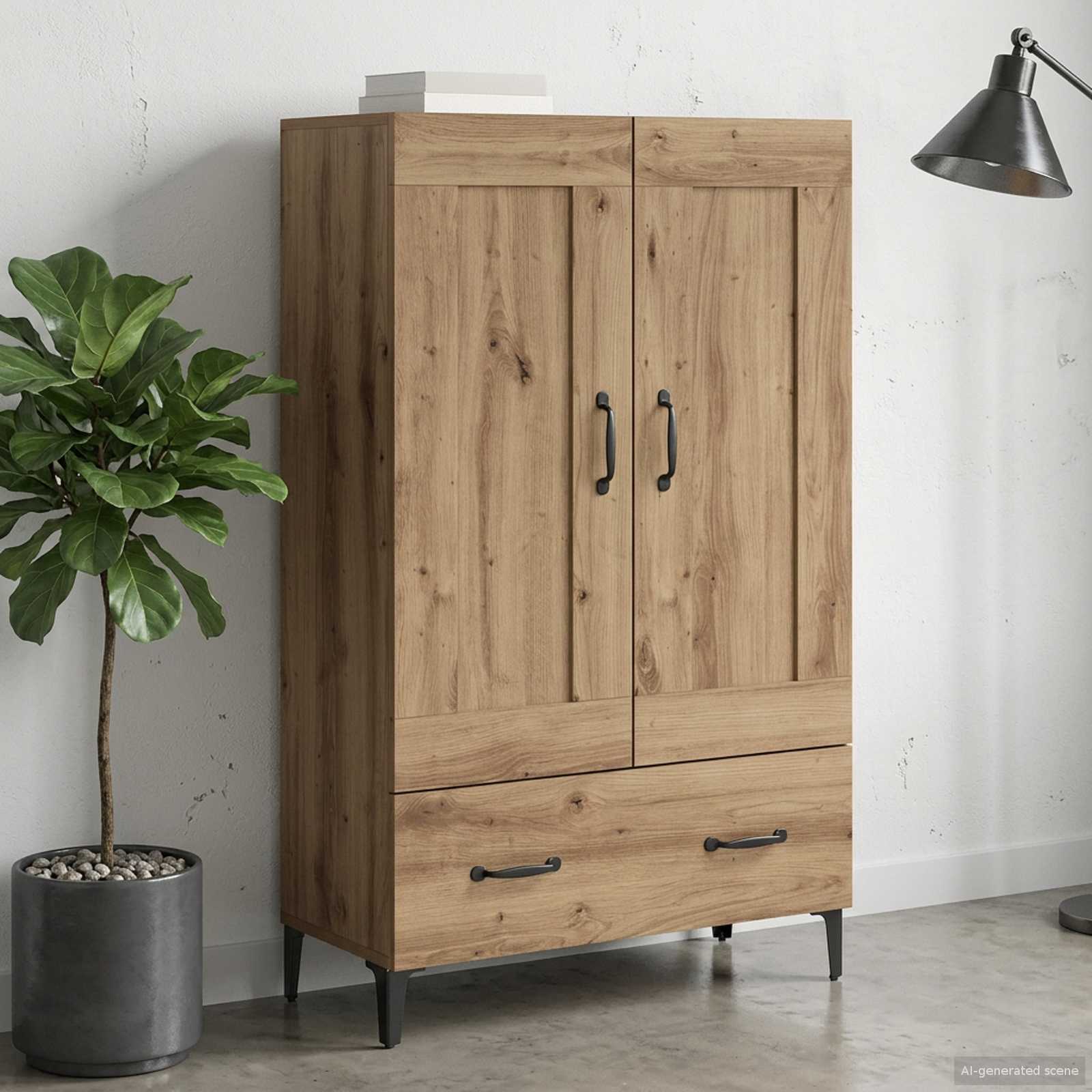 Kõrgushein Artisan tamm 70 x 31 x 115 cm Tehispuit