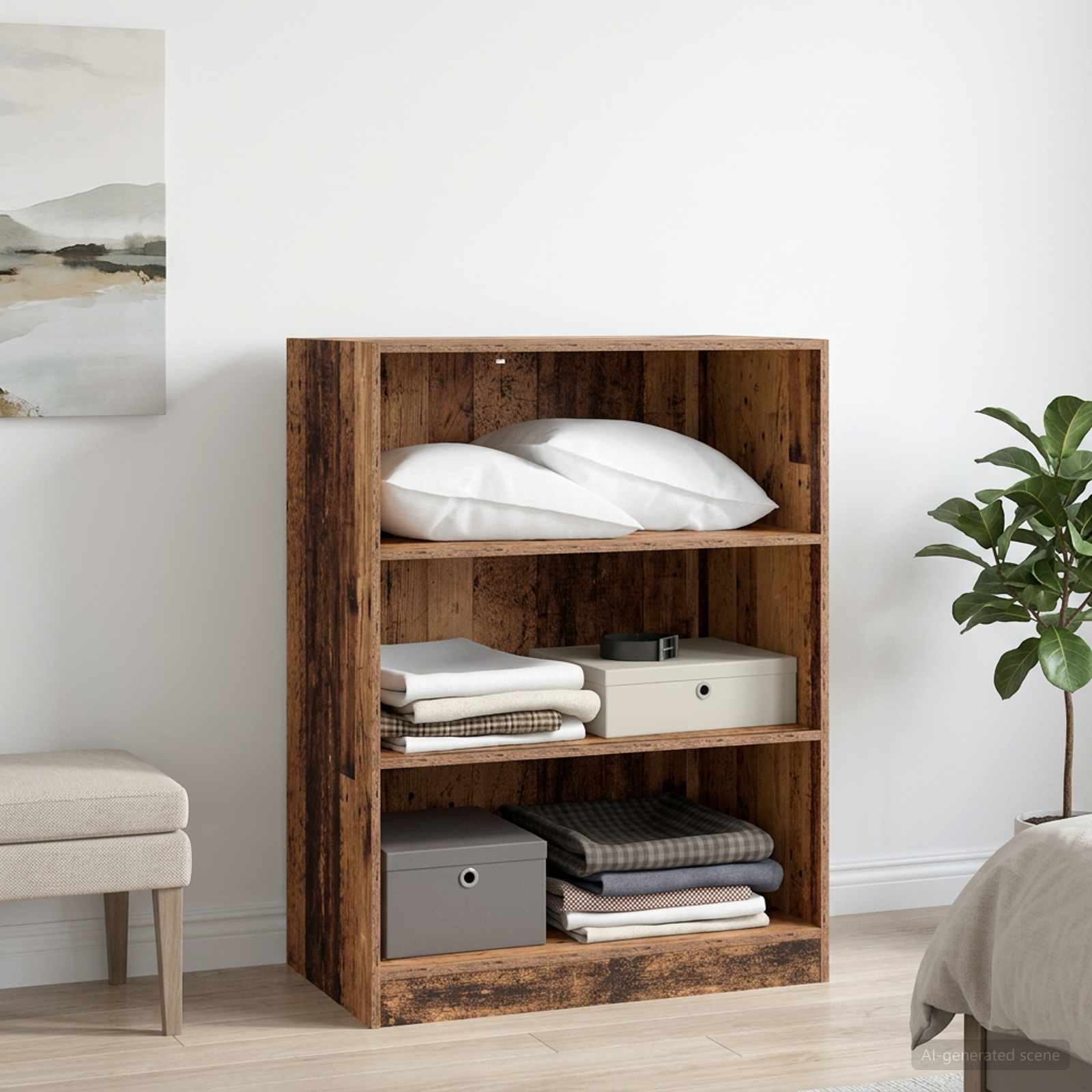 Garderoobikapp Vana puit 77 x 48 x 102 cm Tehispuit