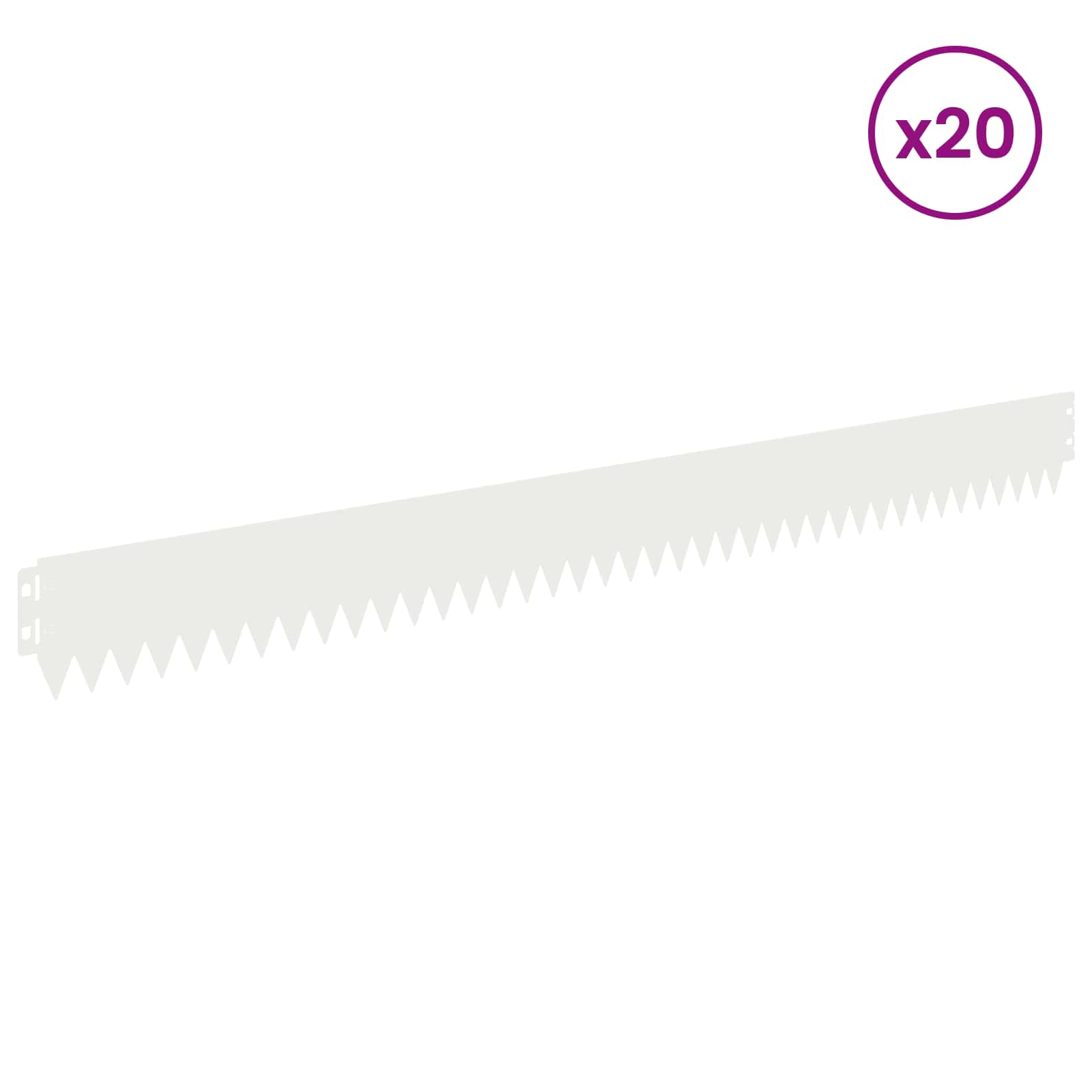 Murupiire 20 tk 103 x 10 cm Steel Valge